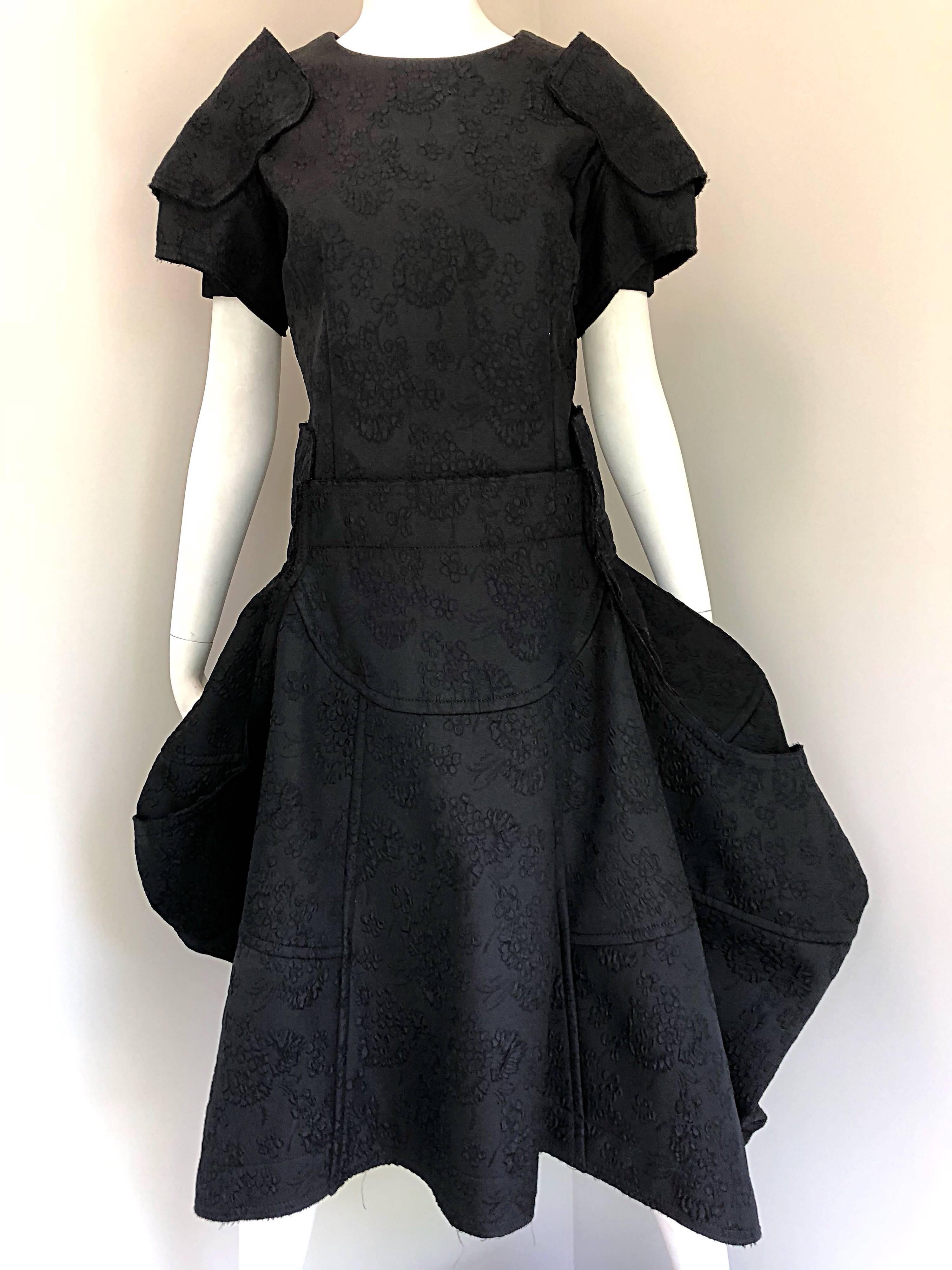 Comme Des Garcons Samurai 2016 Collection Black Avant Garde Collectible Dress 3