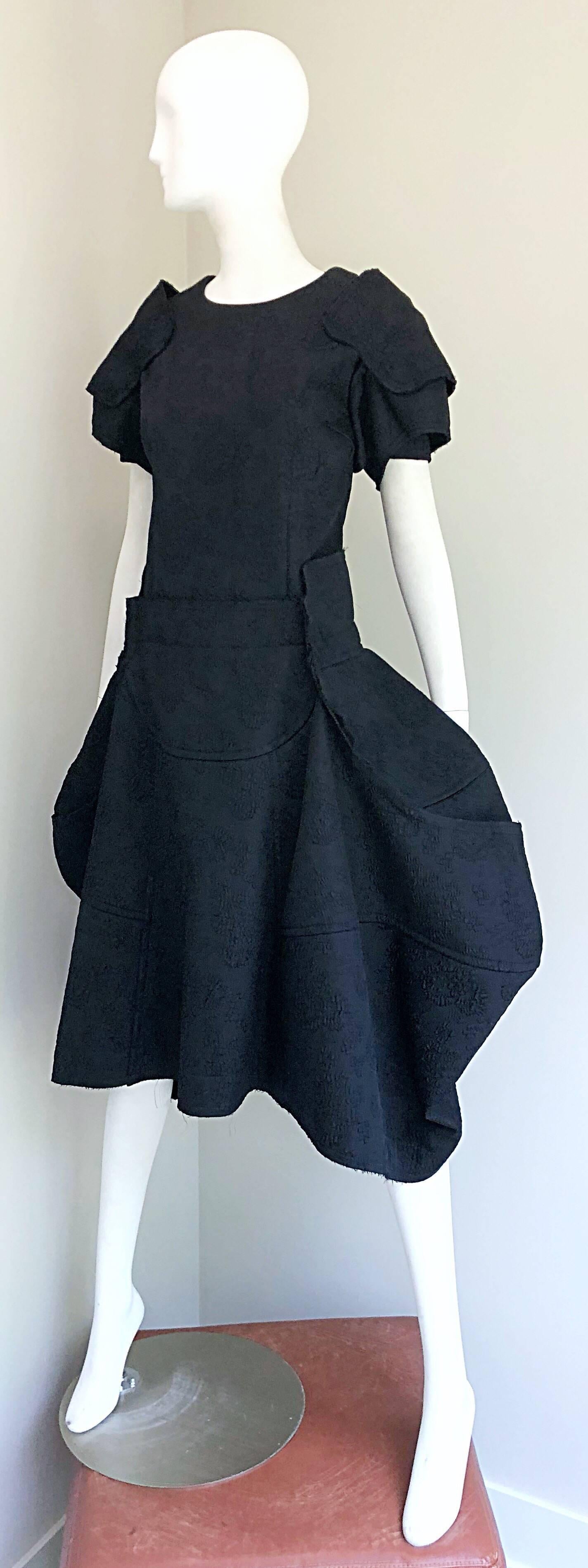 Comme Des Garcons Samurai 2016 Collection Black Avant Garde Collectible Dress 4