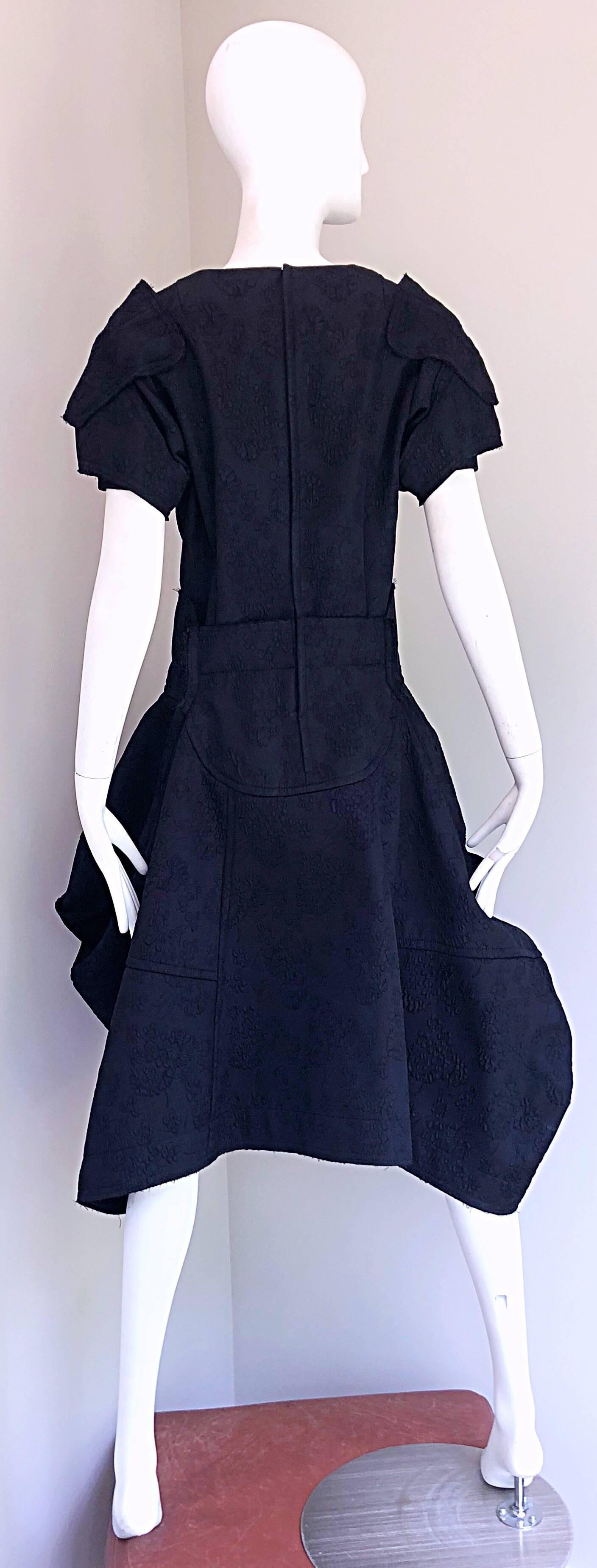 Comme Des Garcons Samurai 2016 Collection Black Avant Garde Collectible Dress 8