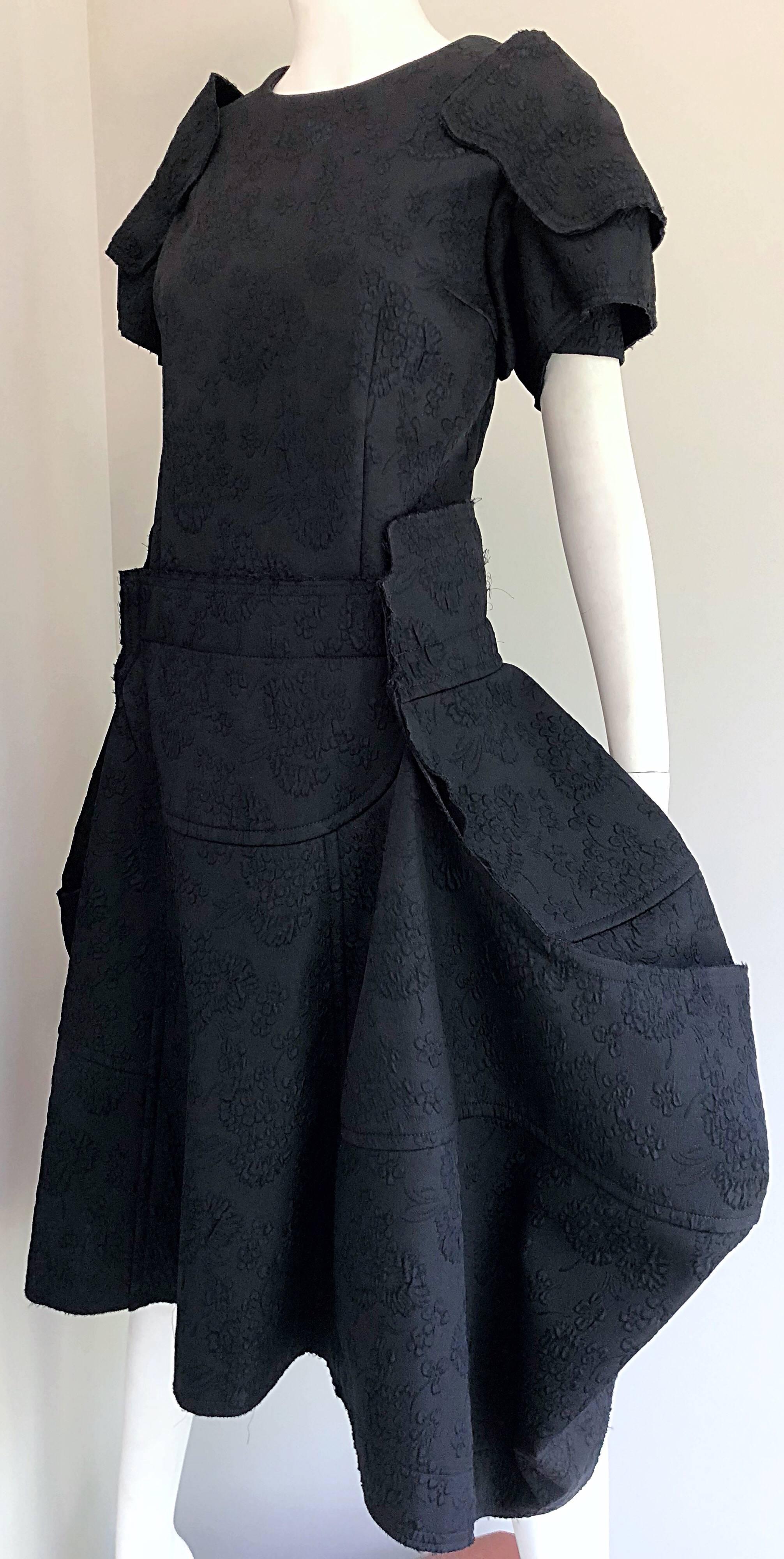 Comme Des Garcons Samurai 2016 Collection Black Avant Garde Collectible Dress 10