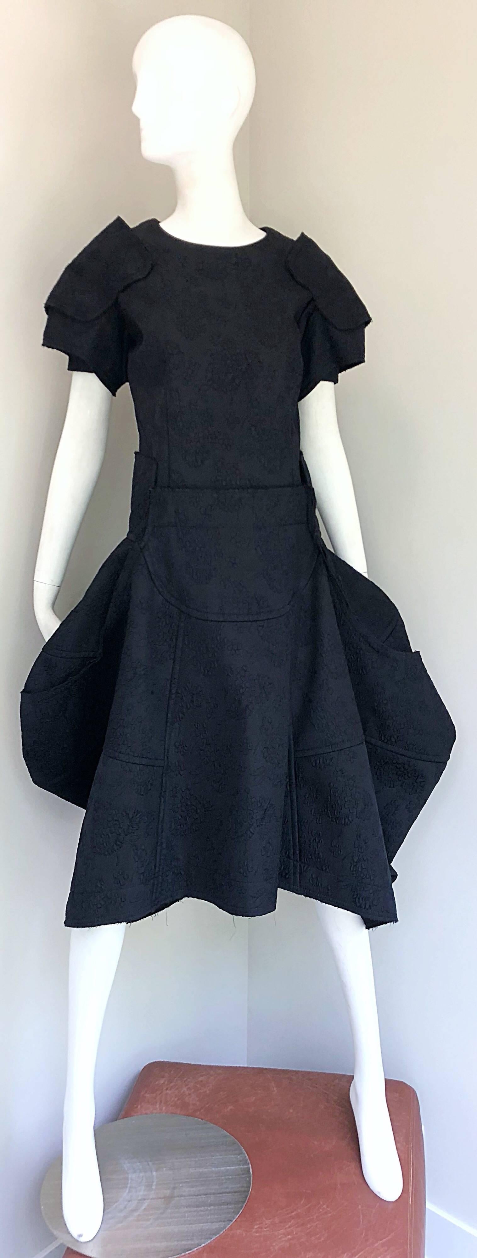 Comme Des Garcons Samurai 2016 Collection Black Avant Garde Collectible Dress 12