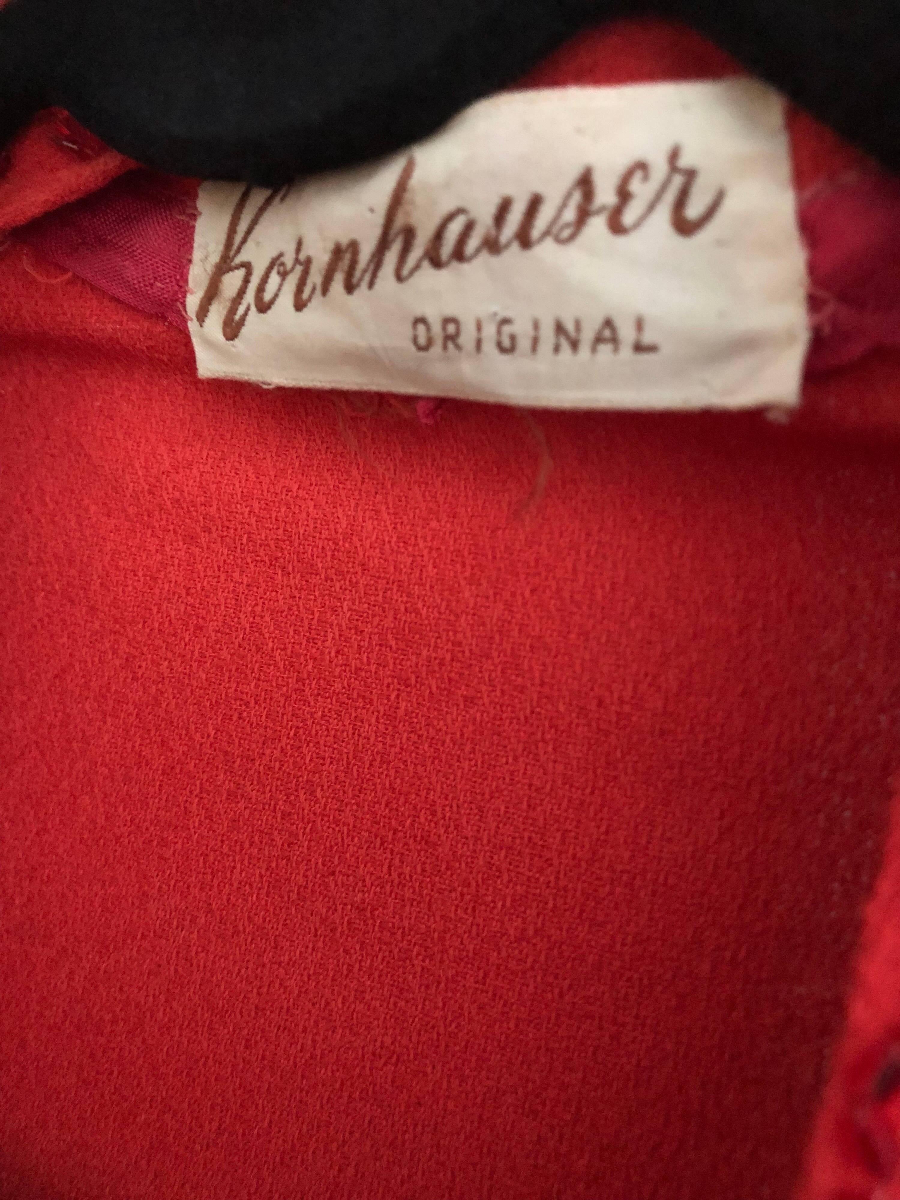 1940s Kornhauser Original Burnt Orange Beaded Vintage 40s Couture Crepe Gown For Sale 9