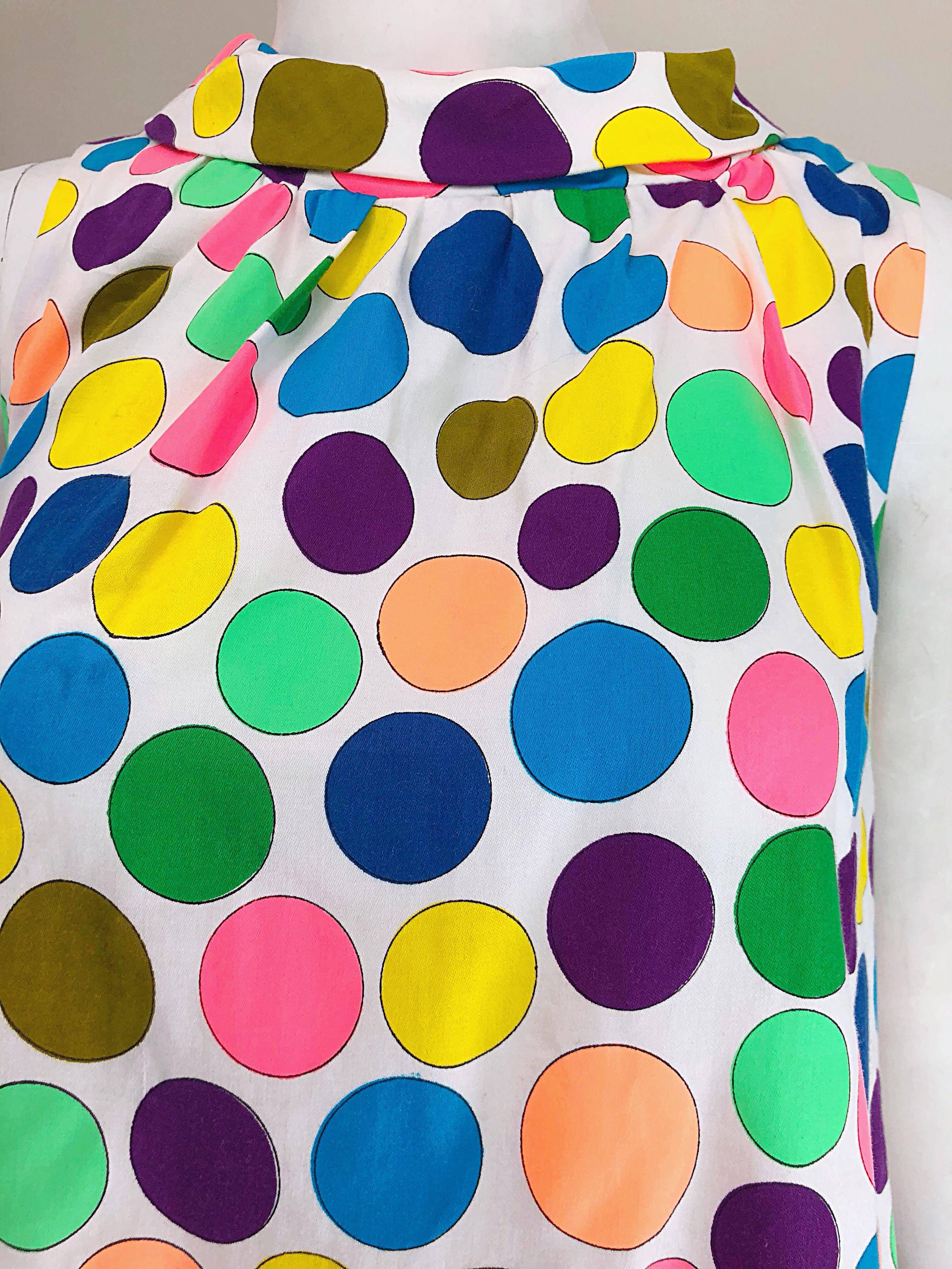 colorful polka dot dress