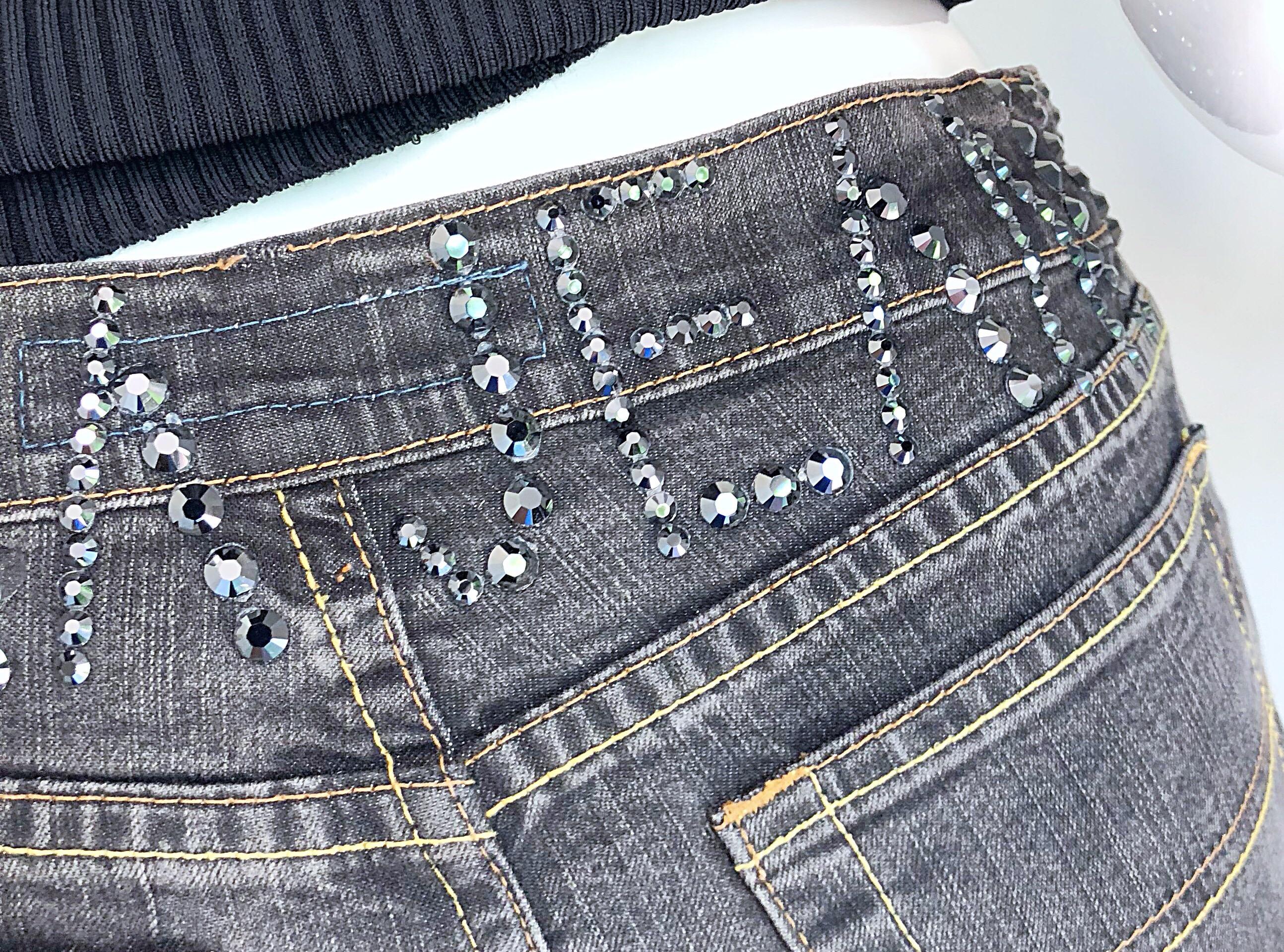 boot cut jeans with rhinestones