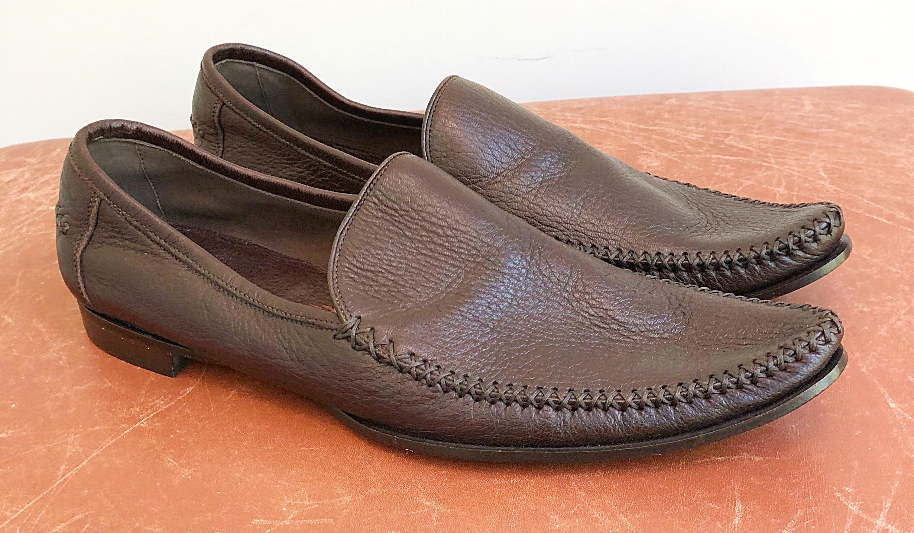 Bottega Veneta Size 38.5 / 8 - 8.5 Chocolate Brown Women's Flats Loafers Shoes For Sale 3