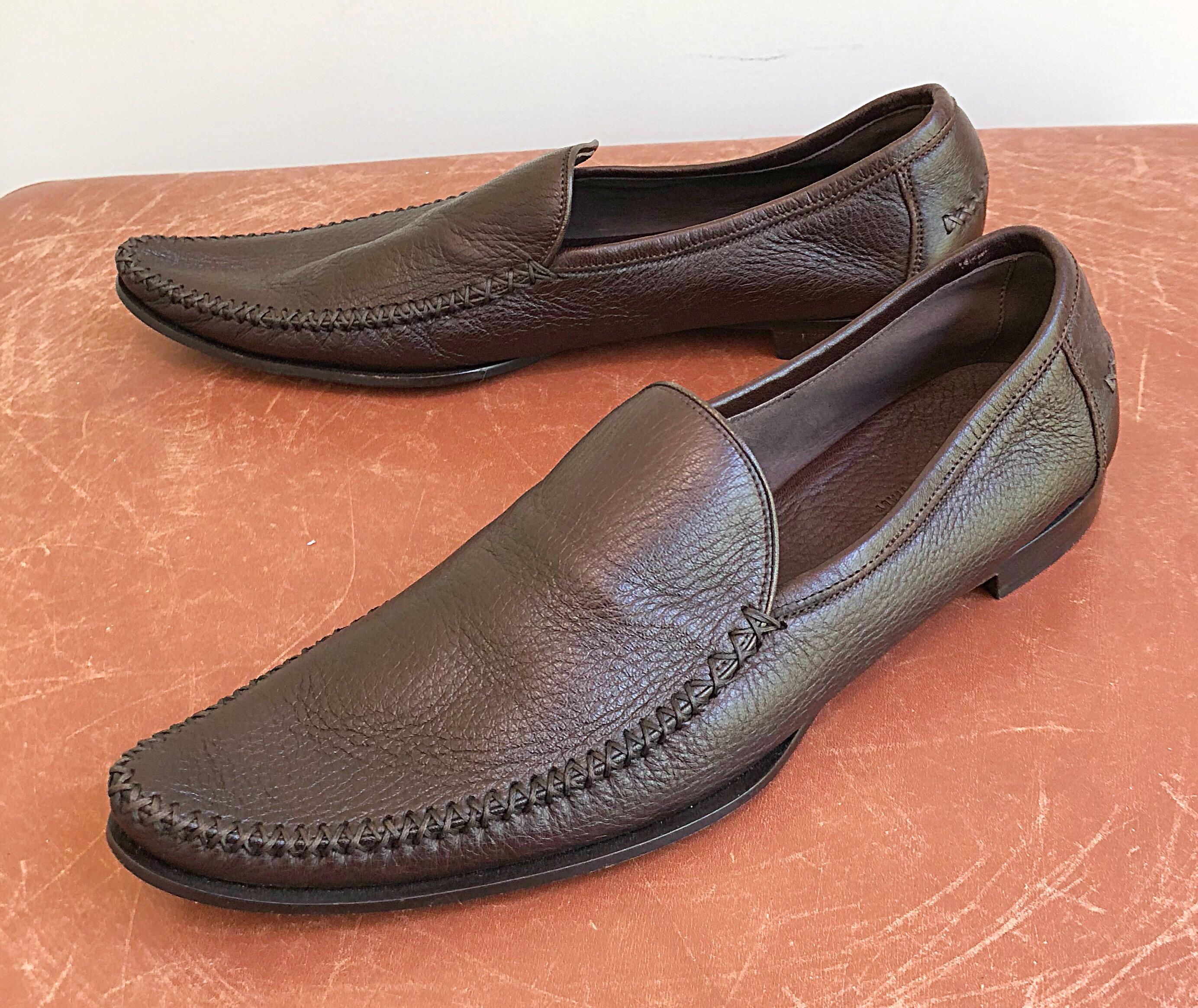 Bottega Veneta Size 38.5 / 8 - 8.5 Chocolate Brown Women's Flats Loafers Shoes For Sale 6