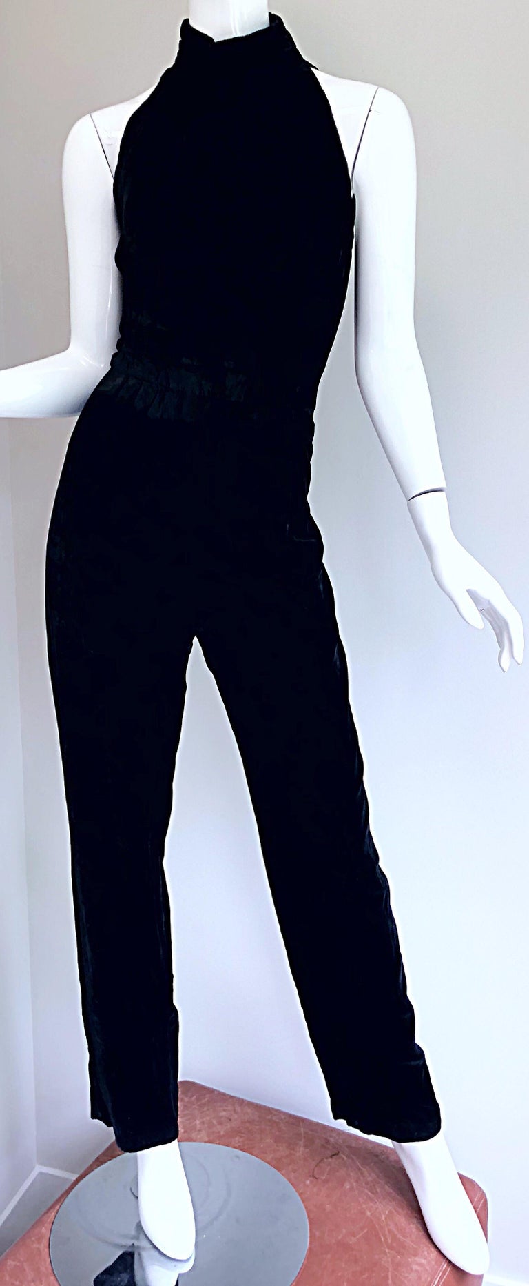 velour jumpsuit 90s