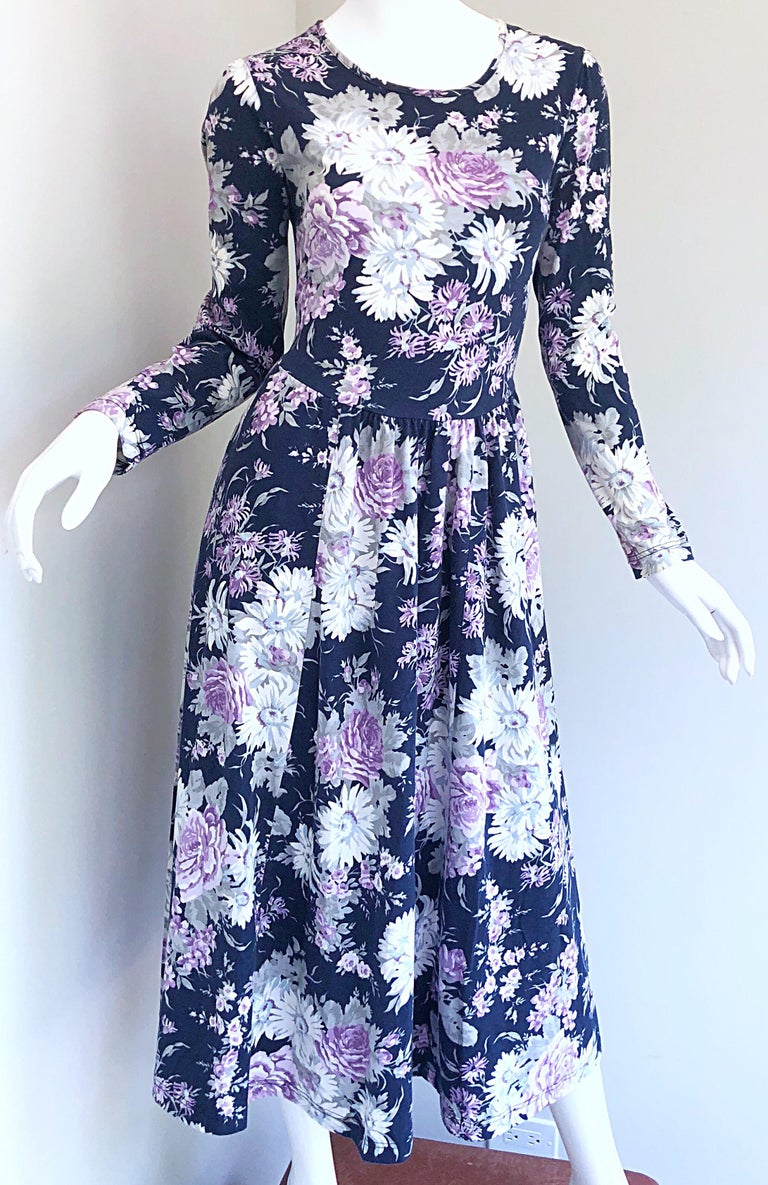 blue dress for baby girl 1990s Vintage Laura Ashley Black Open Back Dress
