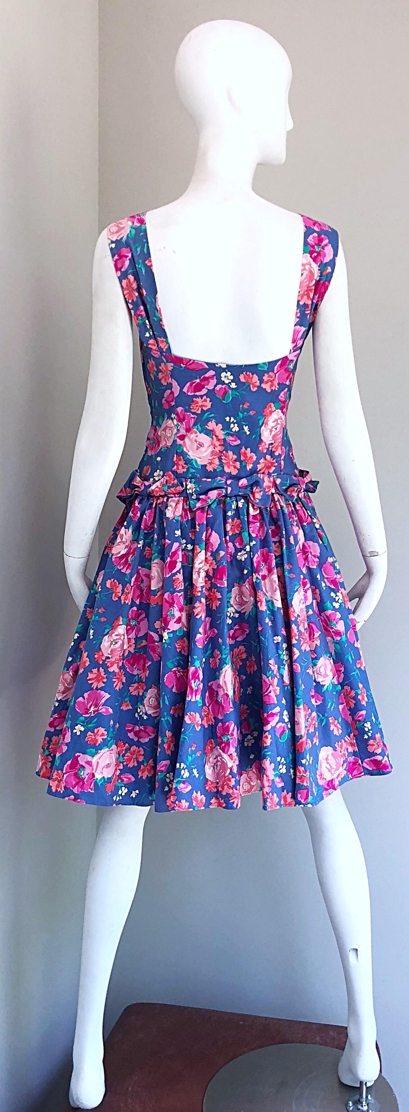 laura ashley fit and flare dress