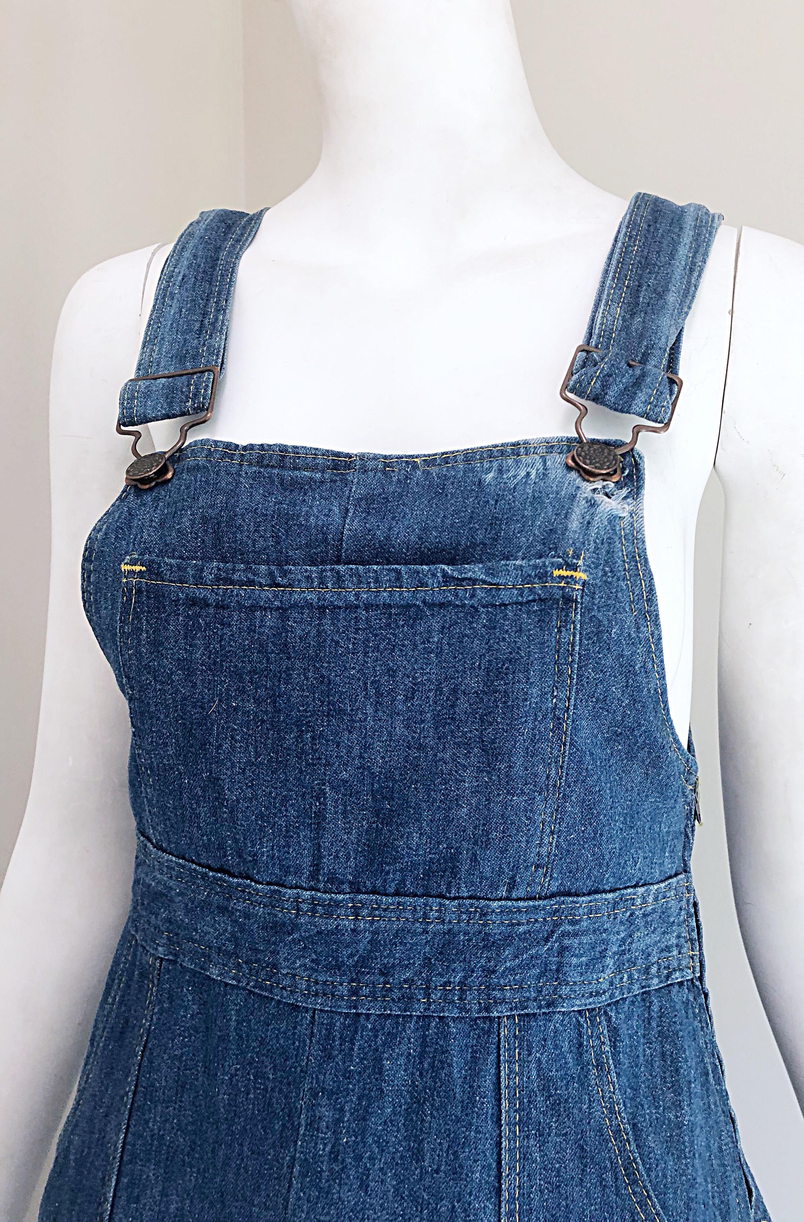 70s denim dress