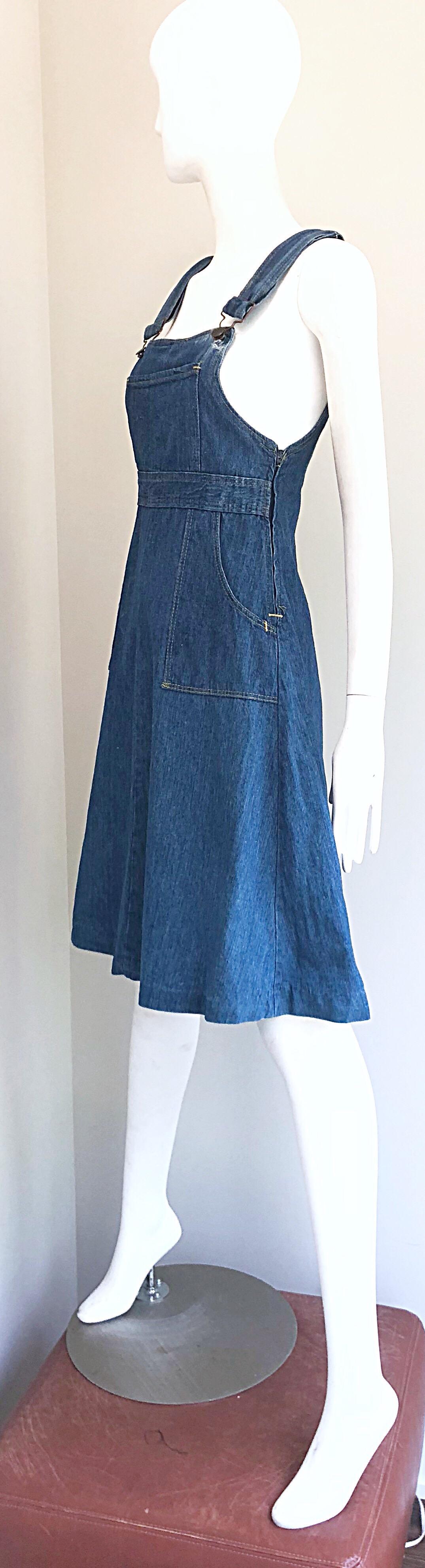 70s overall dress
