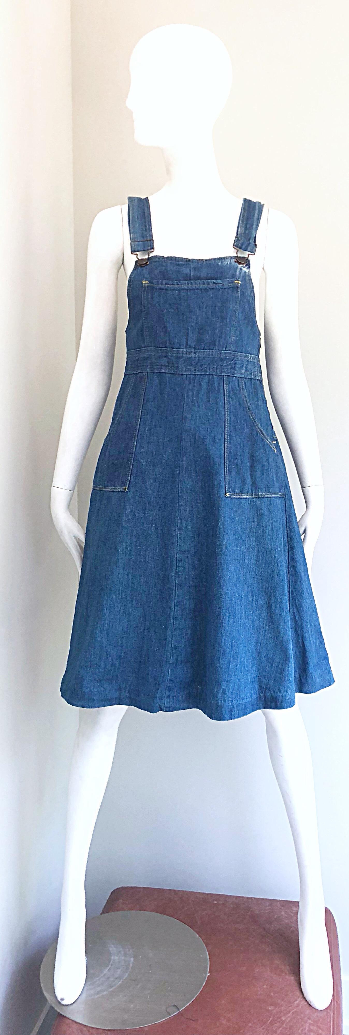 gap denim overall dress