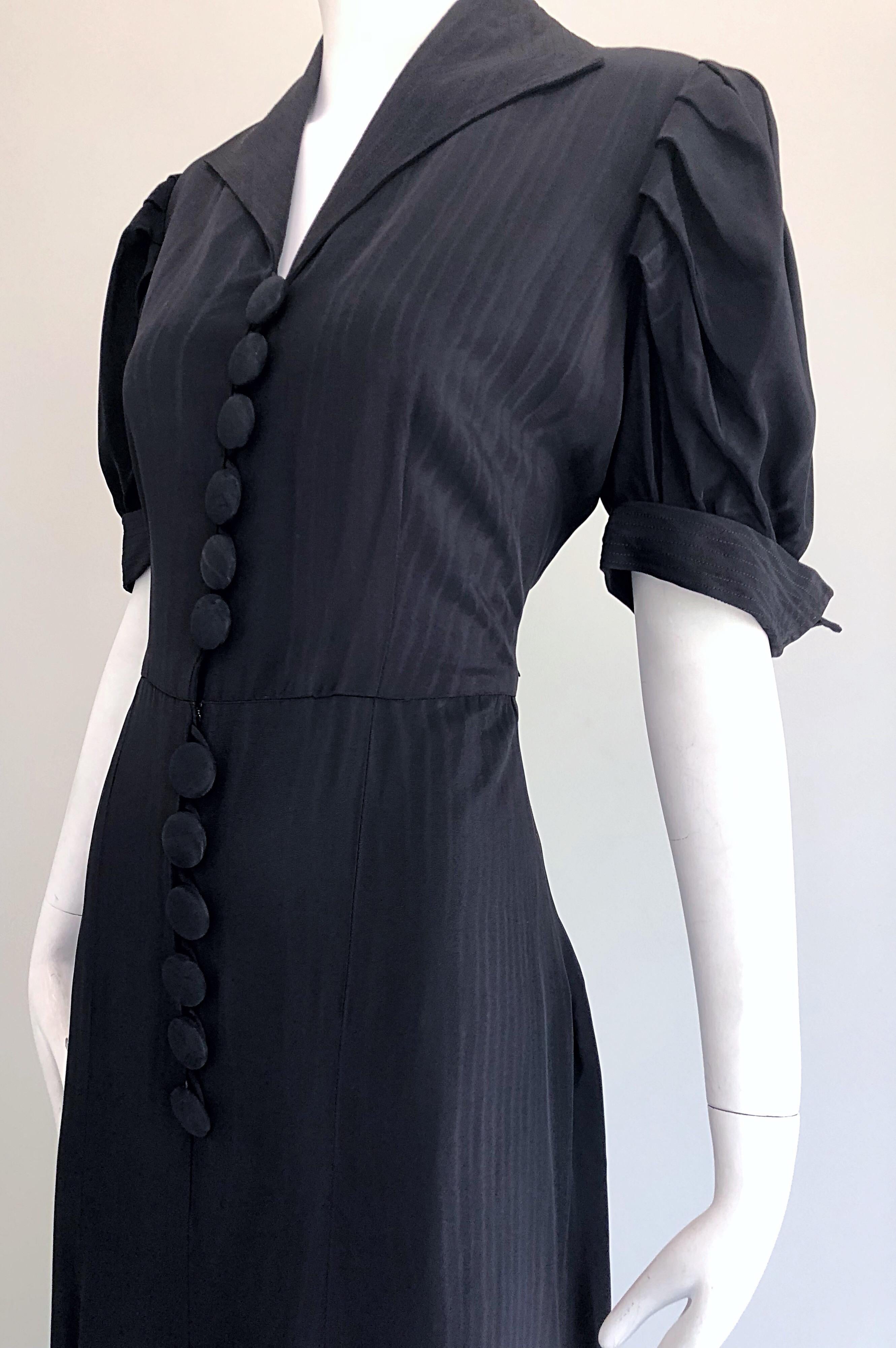 1940s silk dress