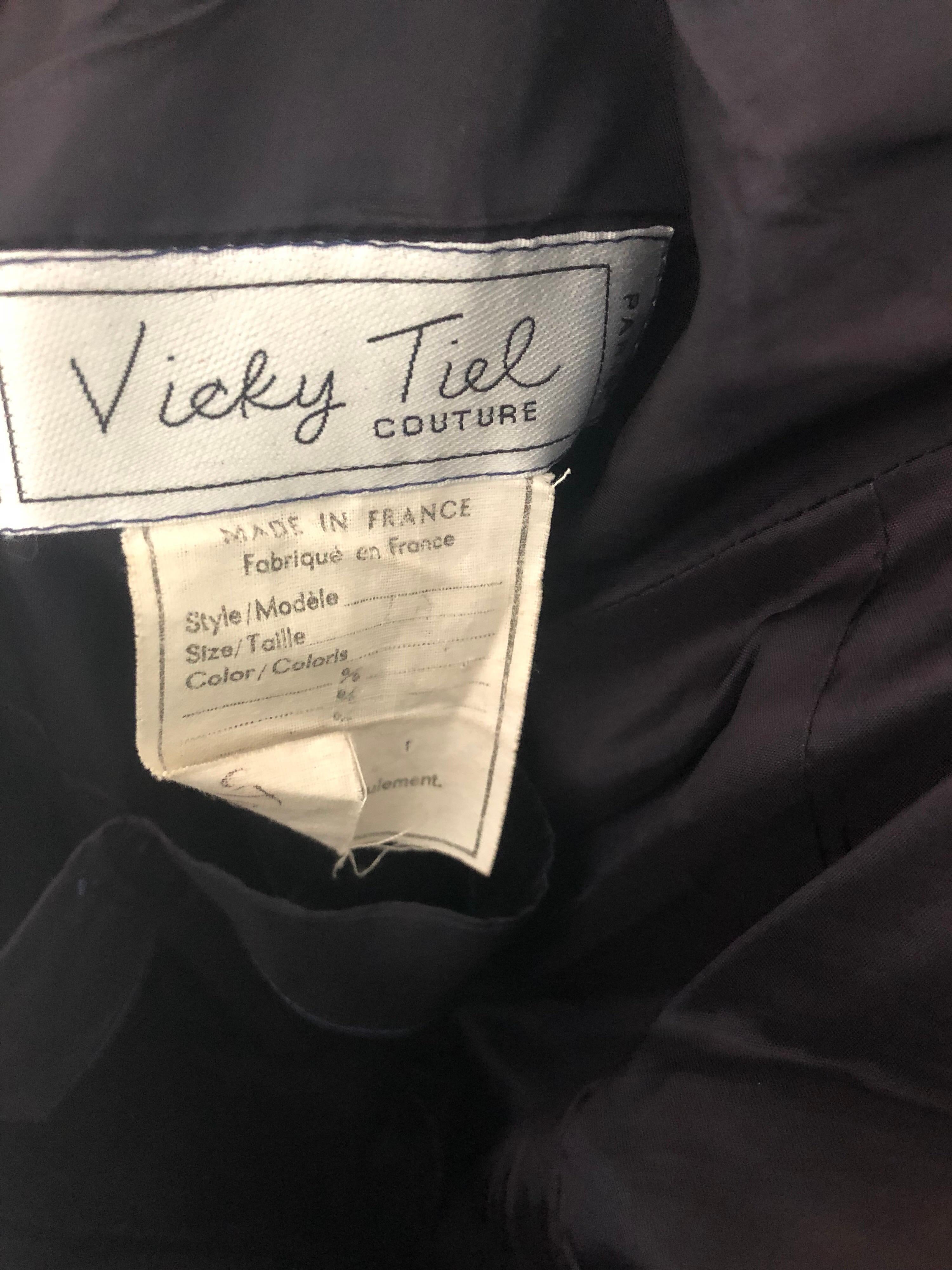 Vintage Vicky Tiel Couture Estampado botánico años 80 Talla 6 / 8 Vestido de seda sin tirantes en venta 8