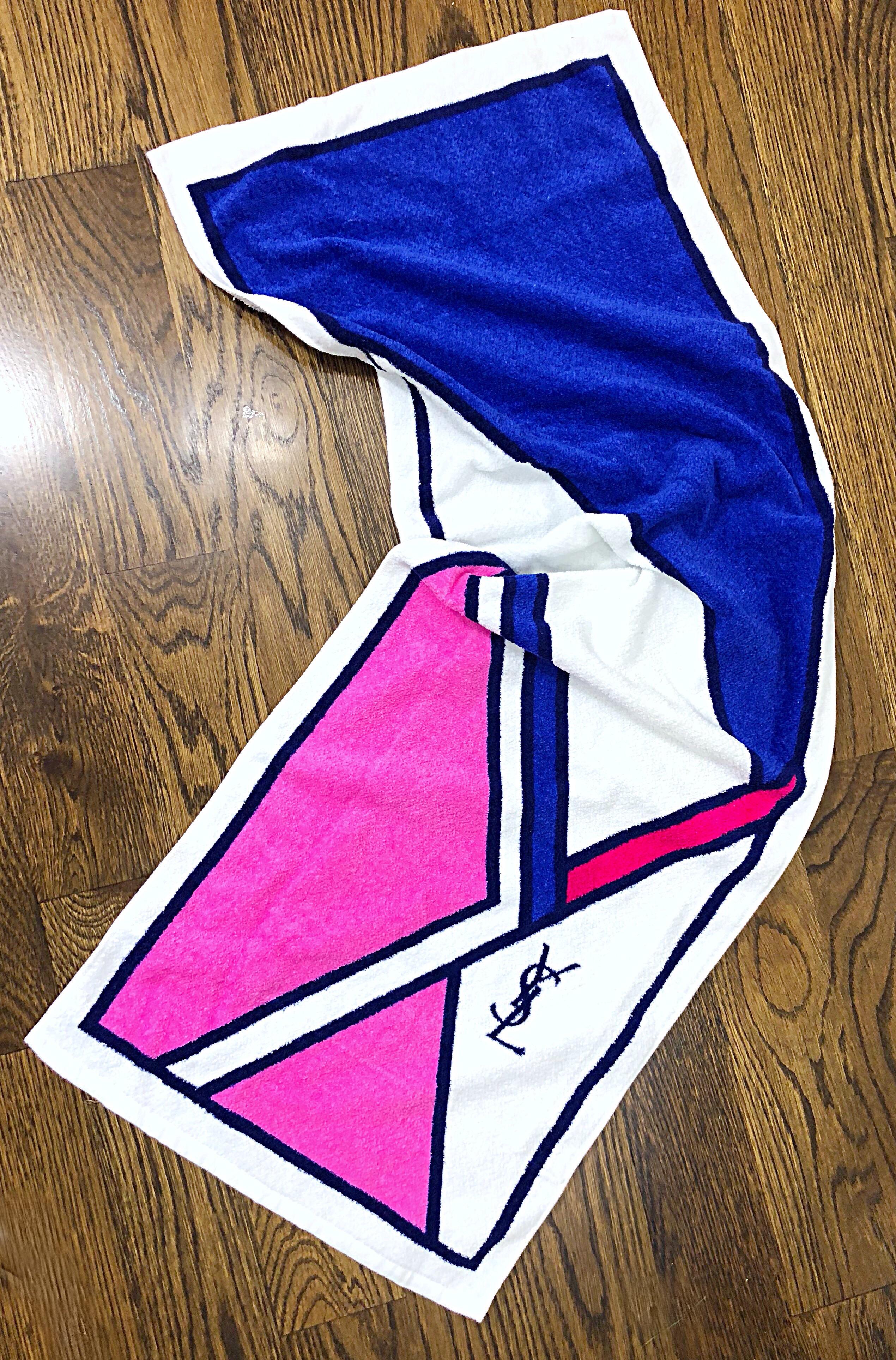 ysl towel vintage