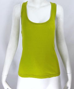 Nuevo Chloe Otoño 2007 Mushy Peas Chartreuse Camiseta sin mangas Racerback Tank Top Shirt
