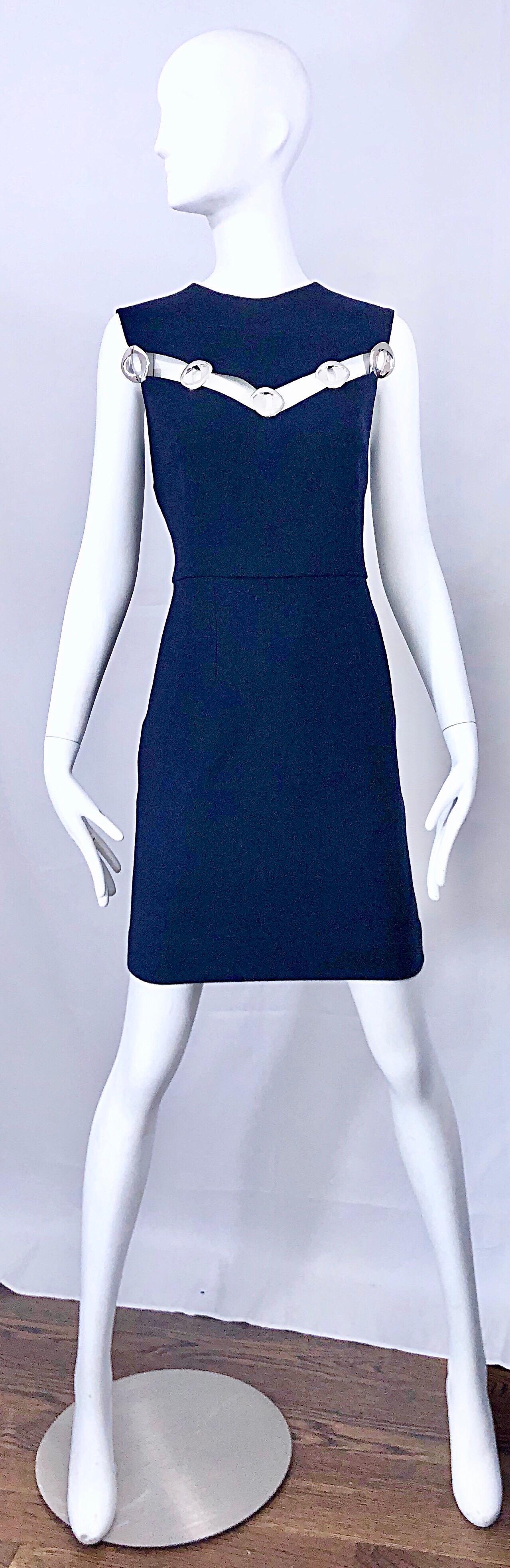 navy blue wool dress