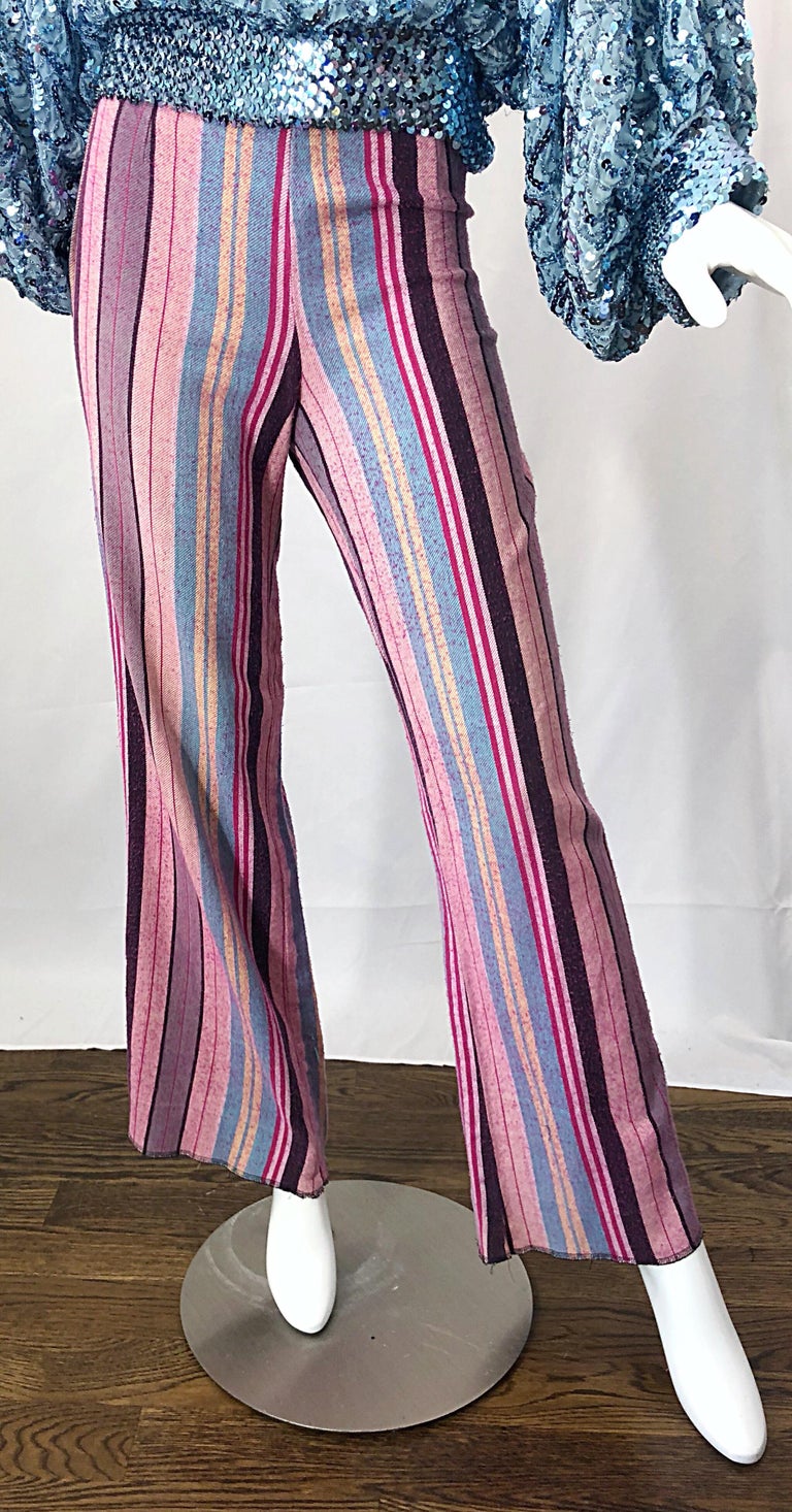 70s flower pants