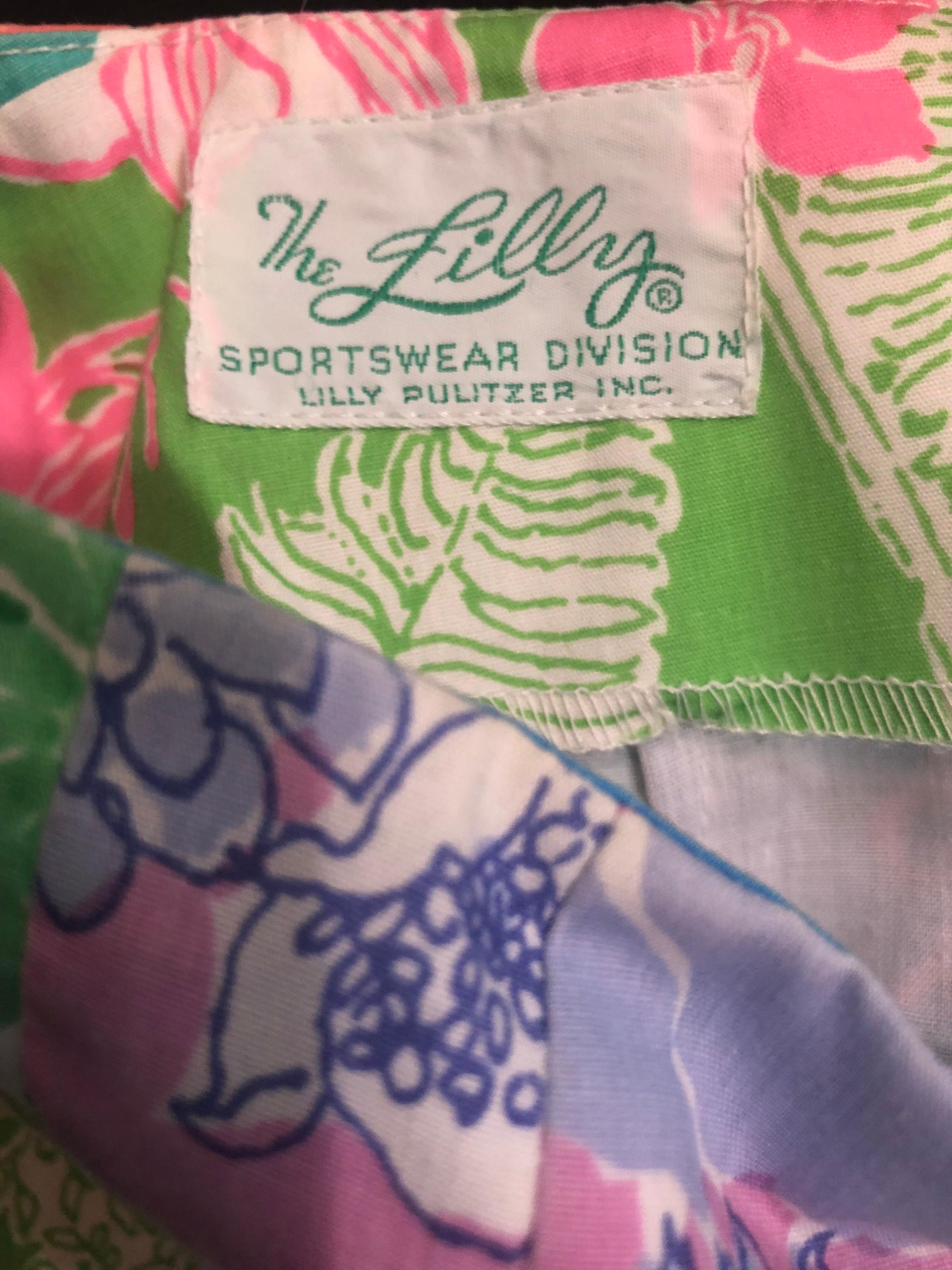 1970s Lilly Pulitzer The Lilly Rare Signature Patchwork Vintage 70s ...