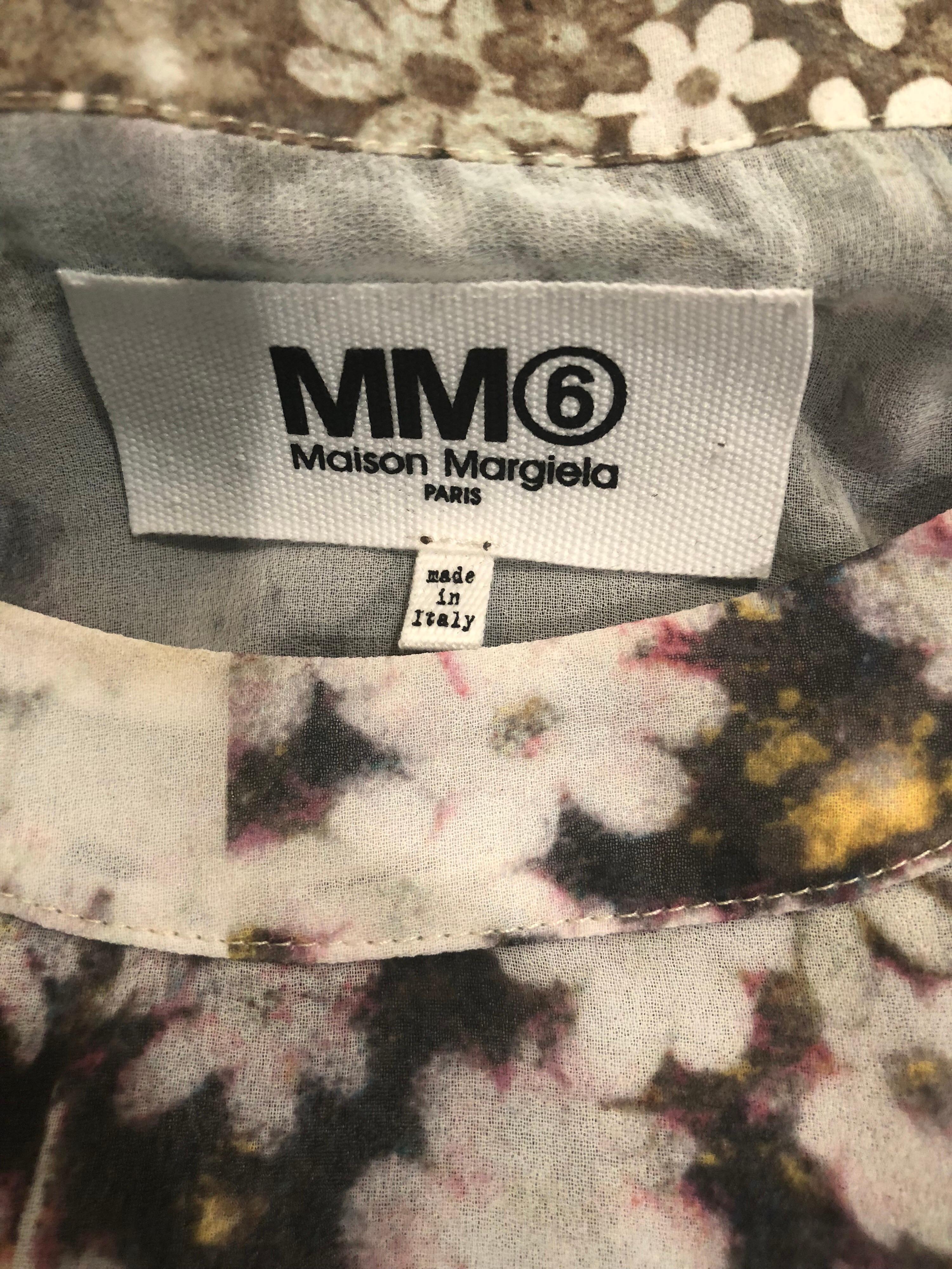 Rare Maison Margiela Optical Illusion Photo Print Oversized T Shirt Dress Tunic For Sale 8