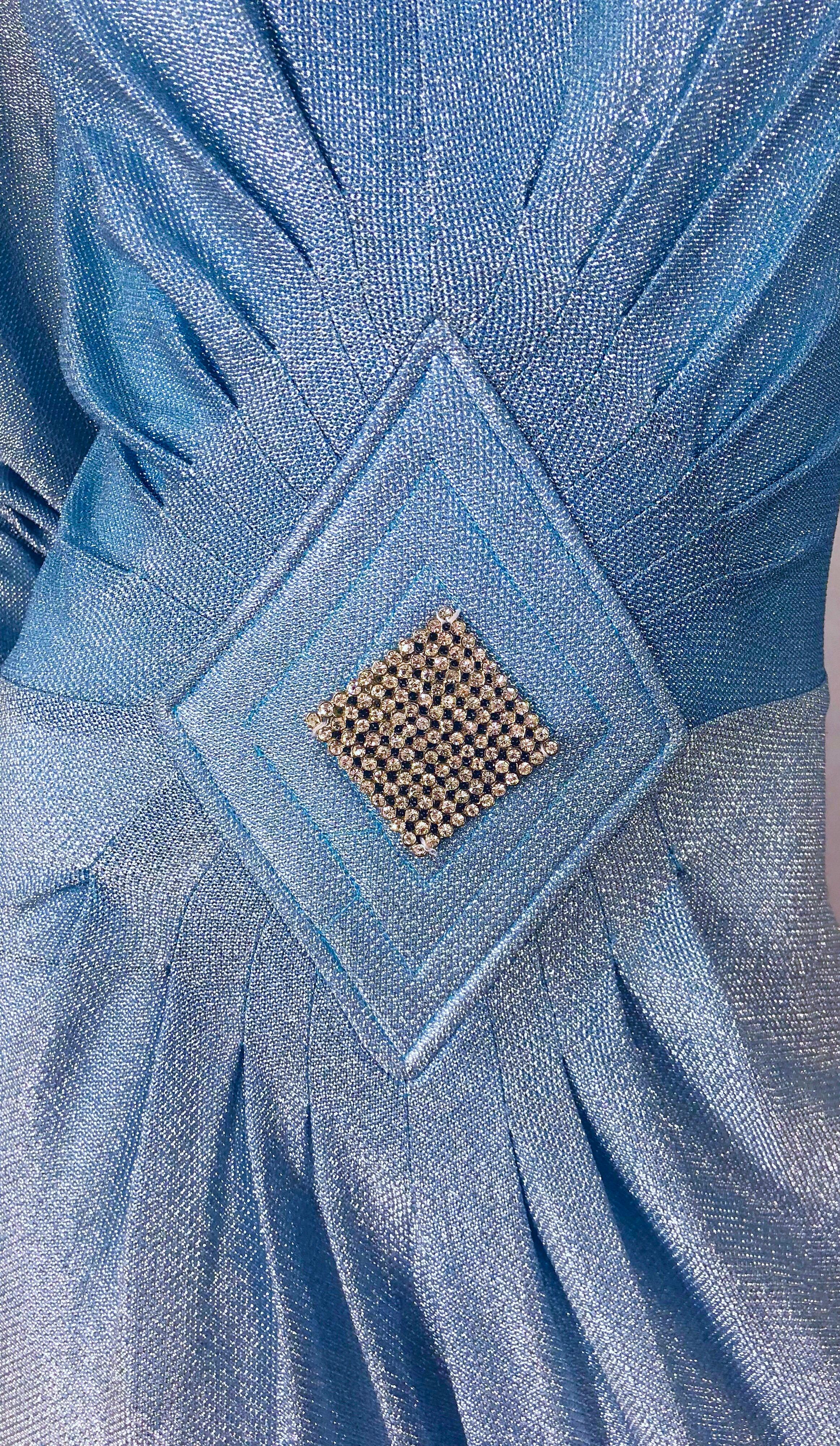 cher blue dress