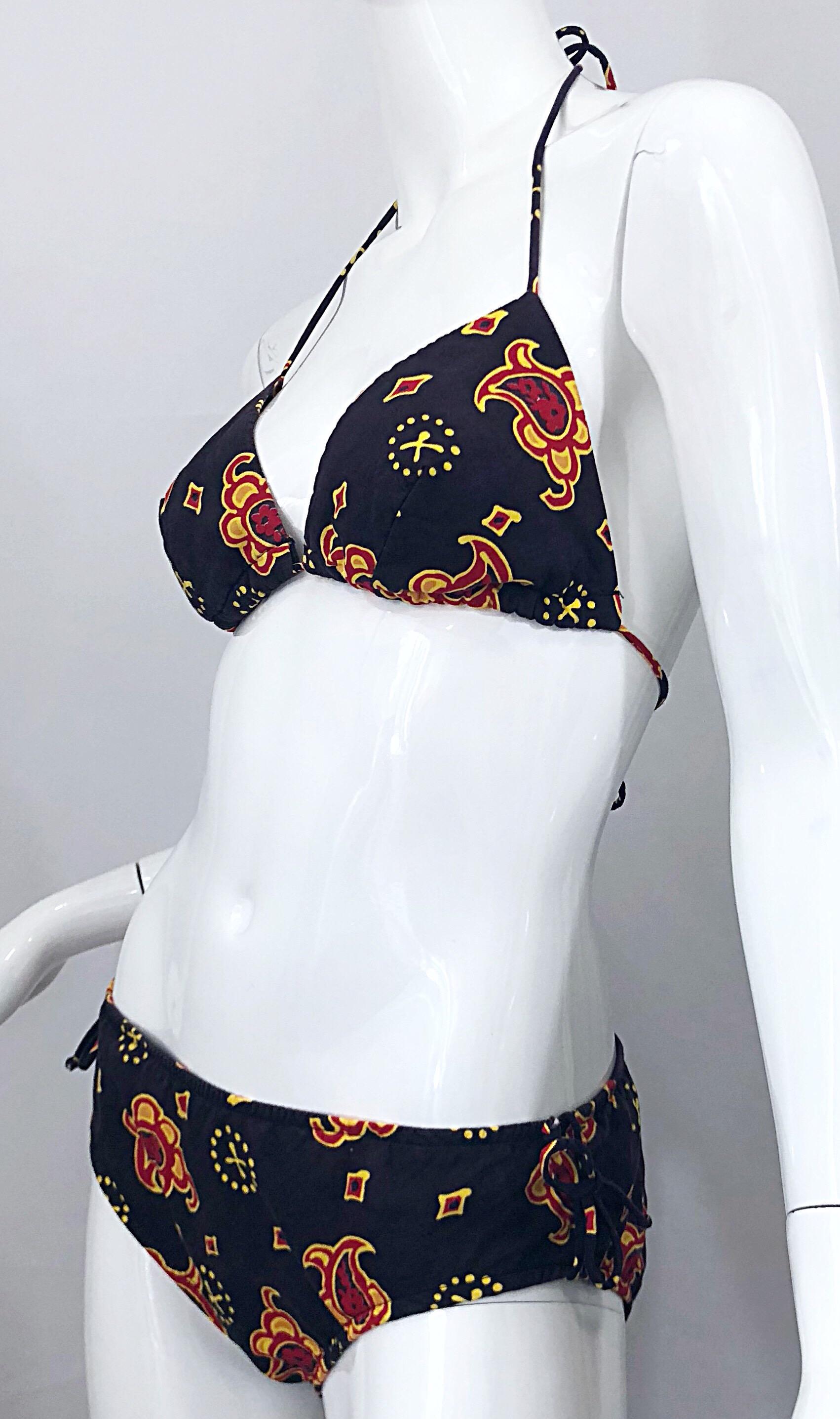 bandana print bikini