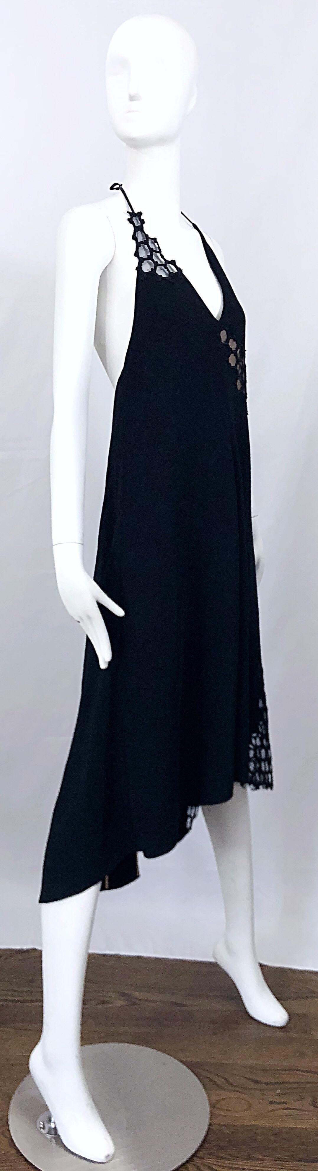 Reed Krakoff - Robe dos nu noire à découpes et découpes, issue d'un défilé printemps 2015, taille 2 / 4 en vente 6
