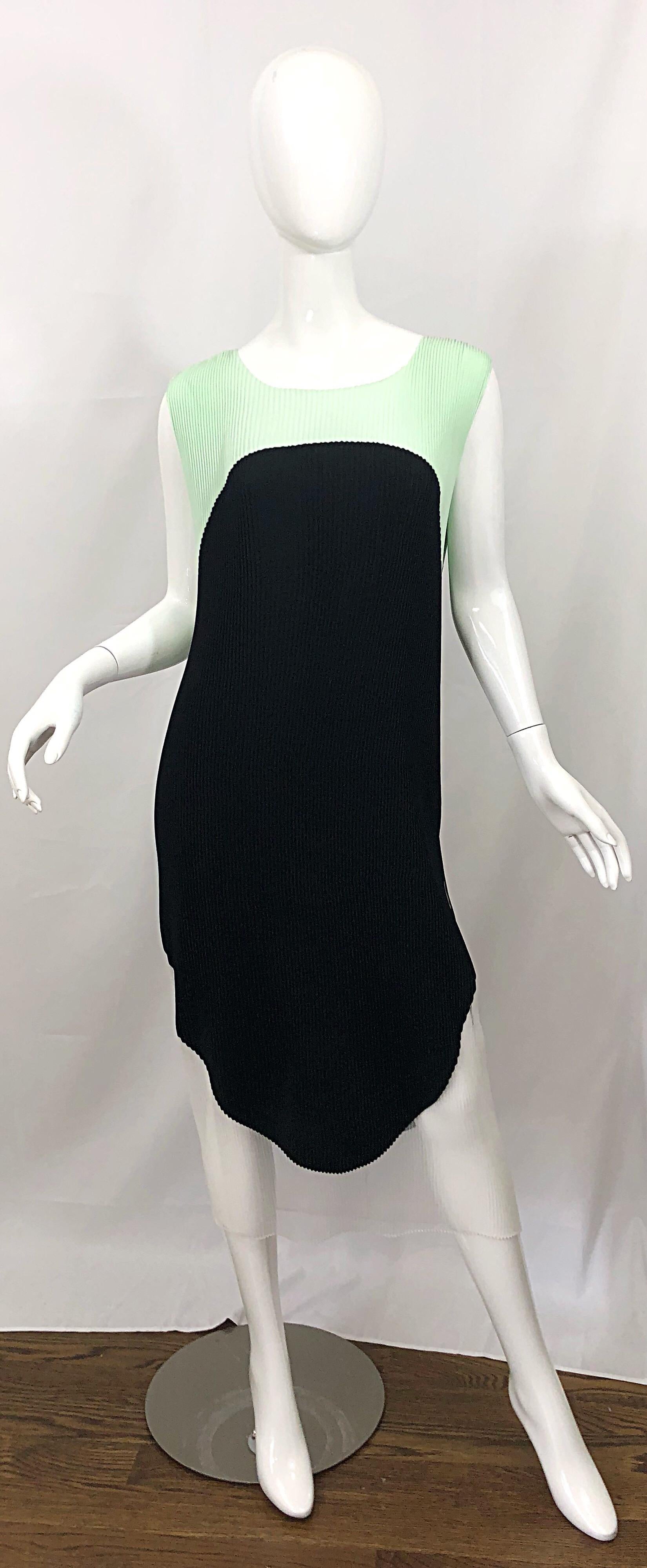 Stella McCartney Frühjahr 2013 Laufsteg Größe 44 US 8 - 10 Farbblock plissiertes Kleid im Angebot 8