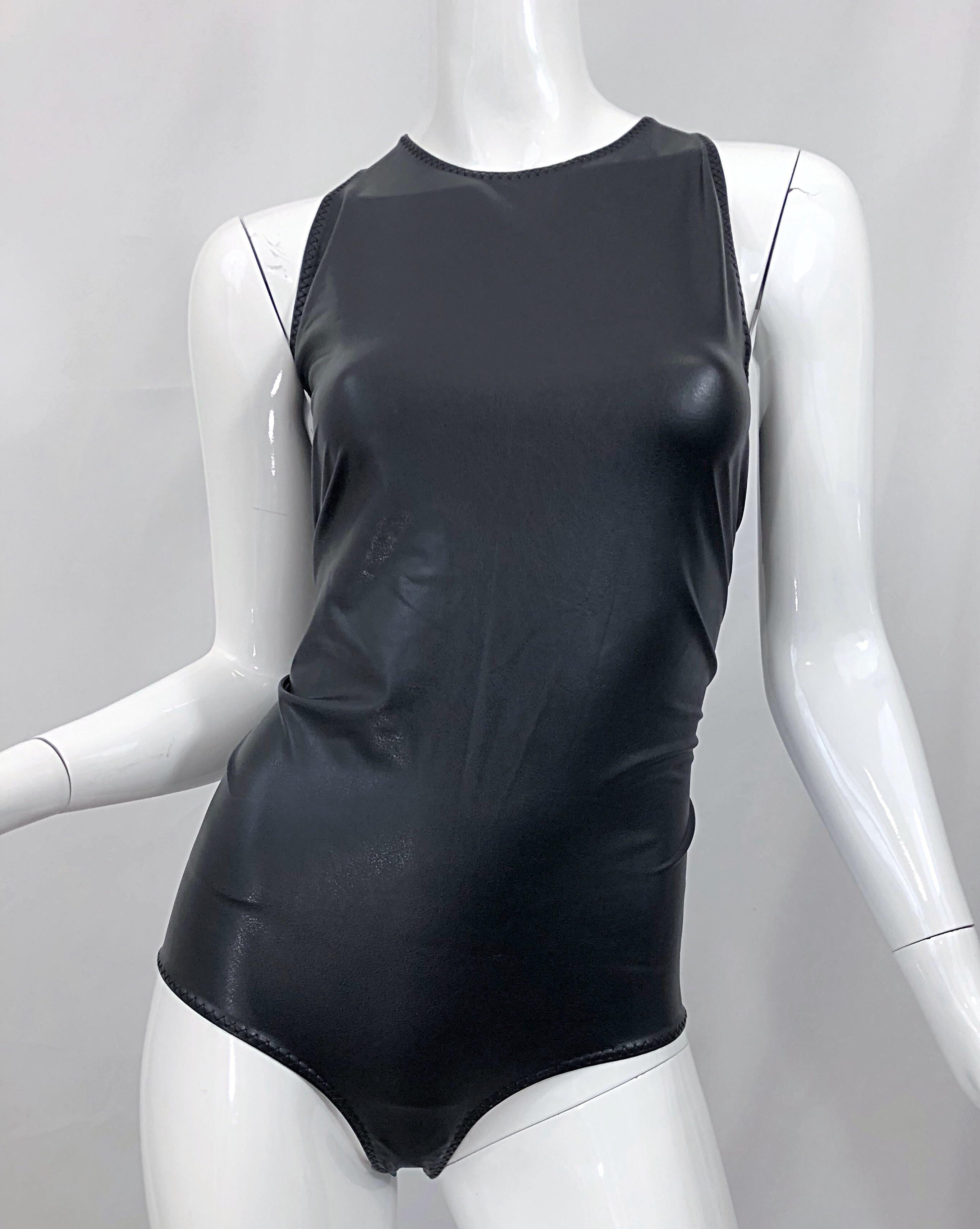 pleather bodysuit