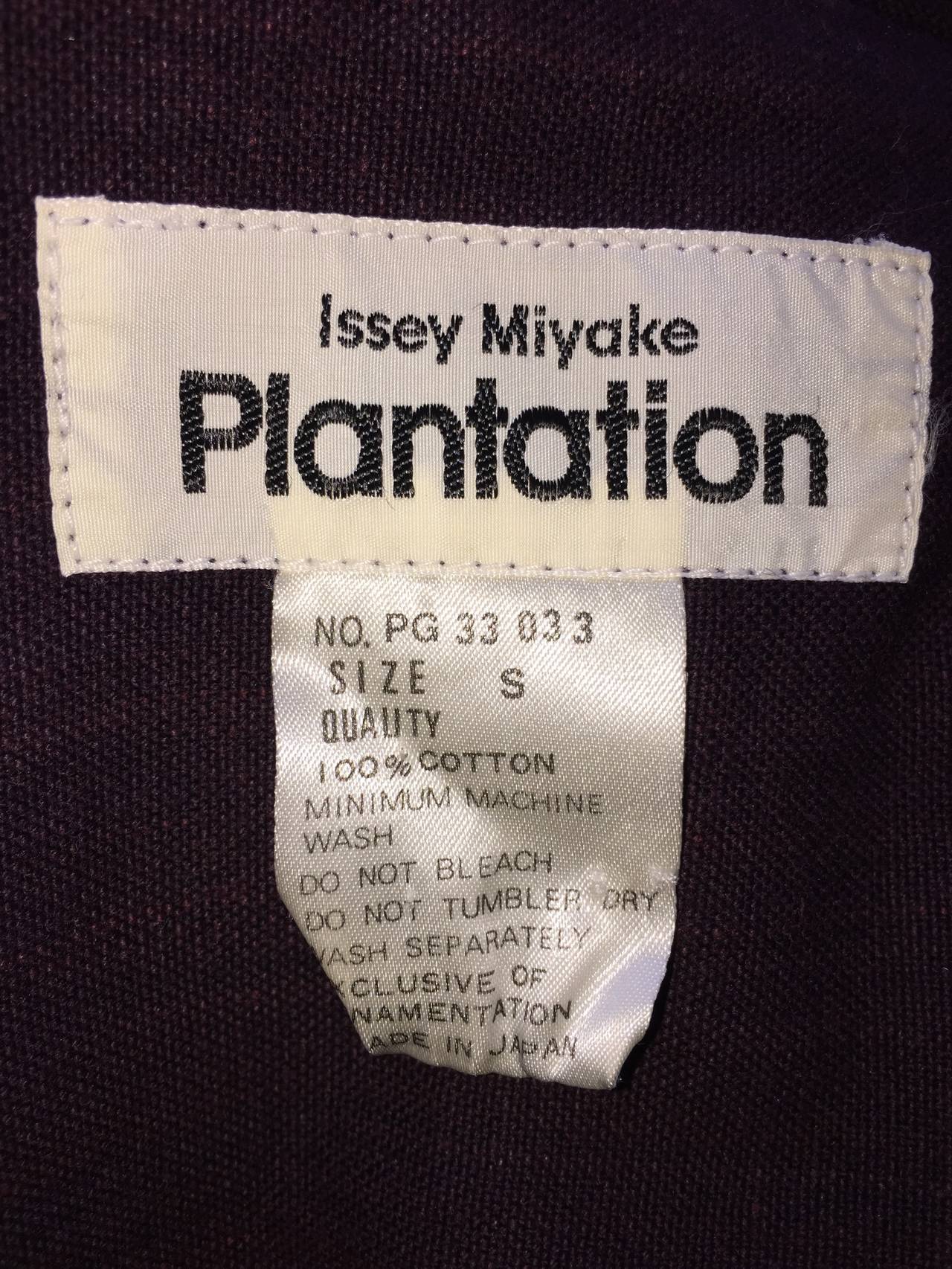 Plantation by Issey Miyake Cordovan Double Breasted Kimono Style Jacket 4