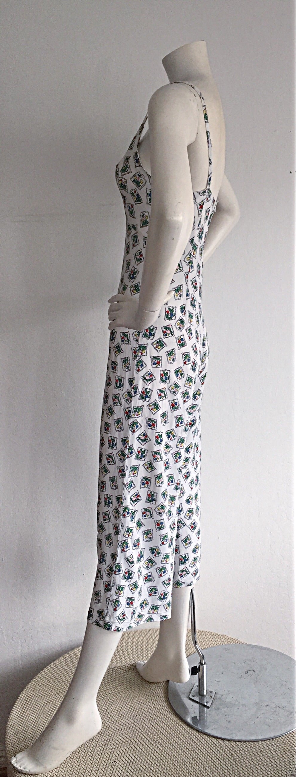 1990s 90s Vintage Betsey Johnson Floral Silk Culottes Romper Jumpsuit / Playsuit In Excellent Condition In San Diego, CA