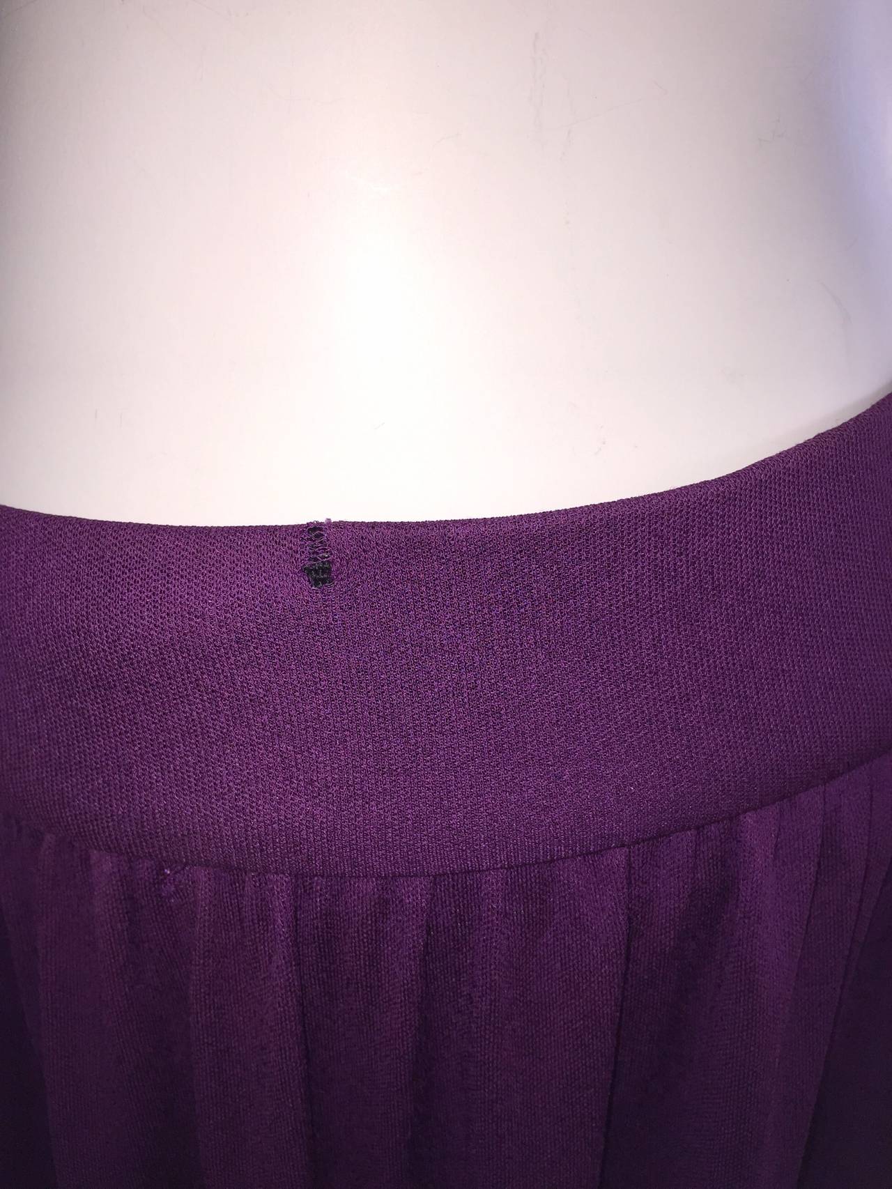 Holly's Harp Vintage Purple Violet Silk Jersey Palazzo Pants 2