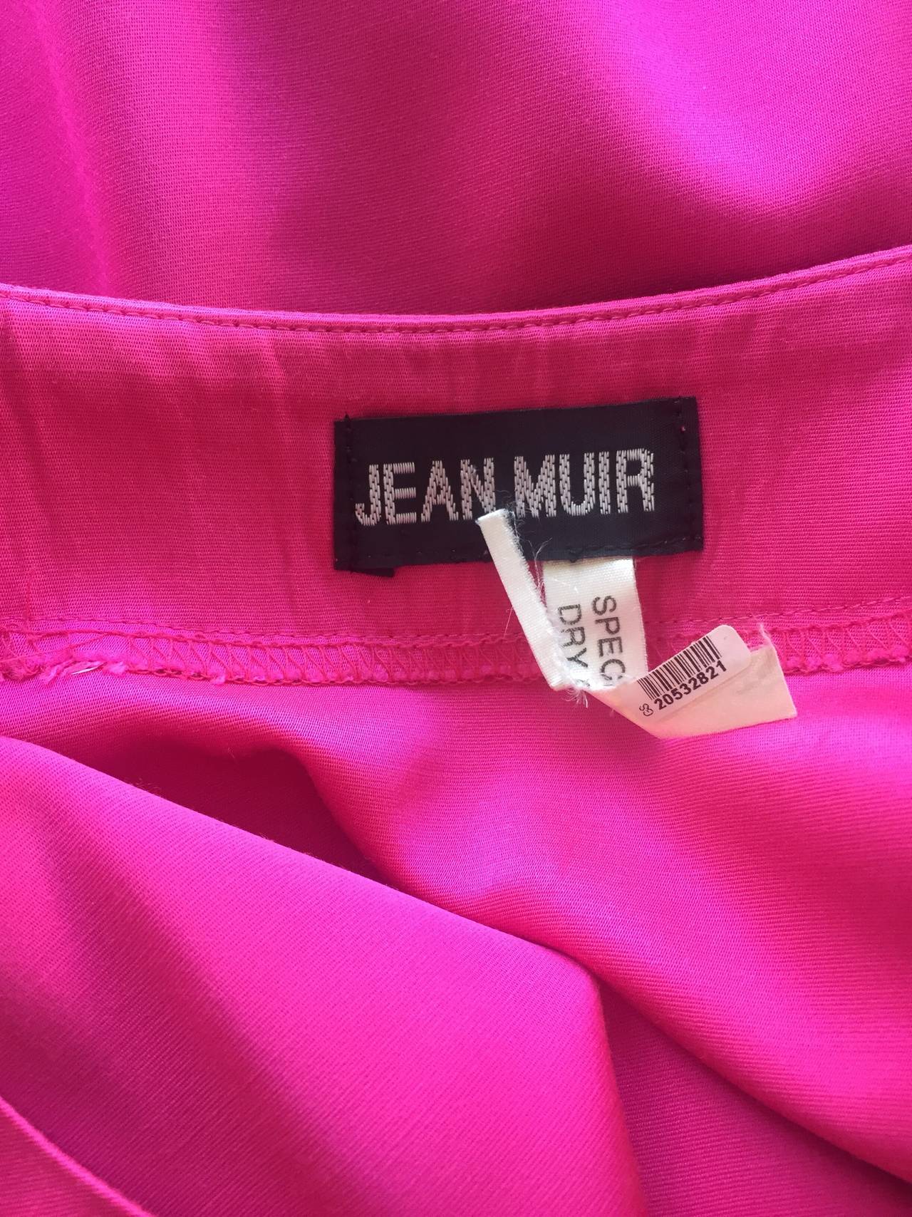 Incredible Vintage Jean Muir Hot Pink Fuchsia Silk Swing / Opera Jacket 4