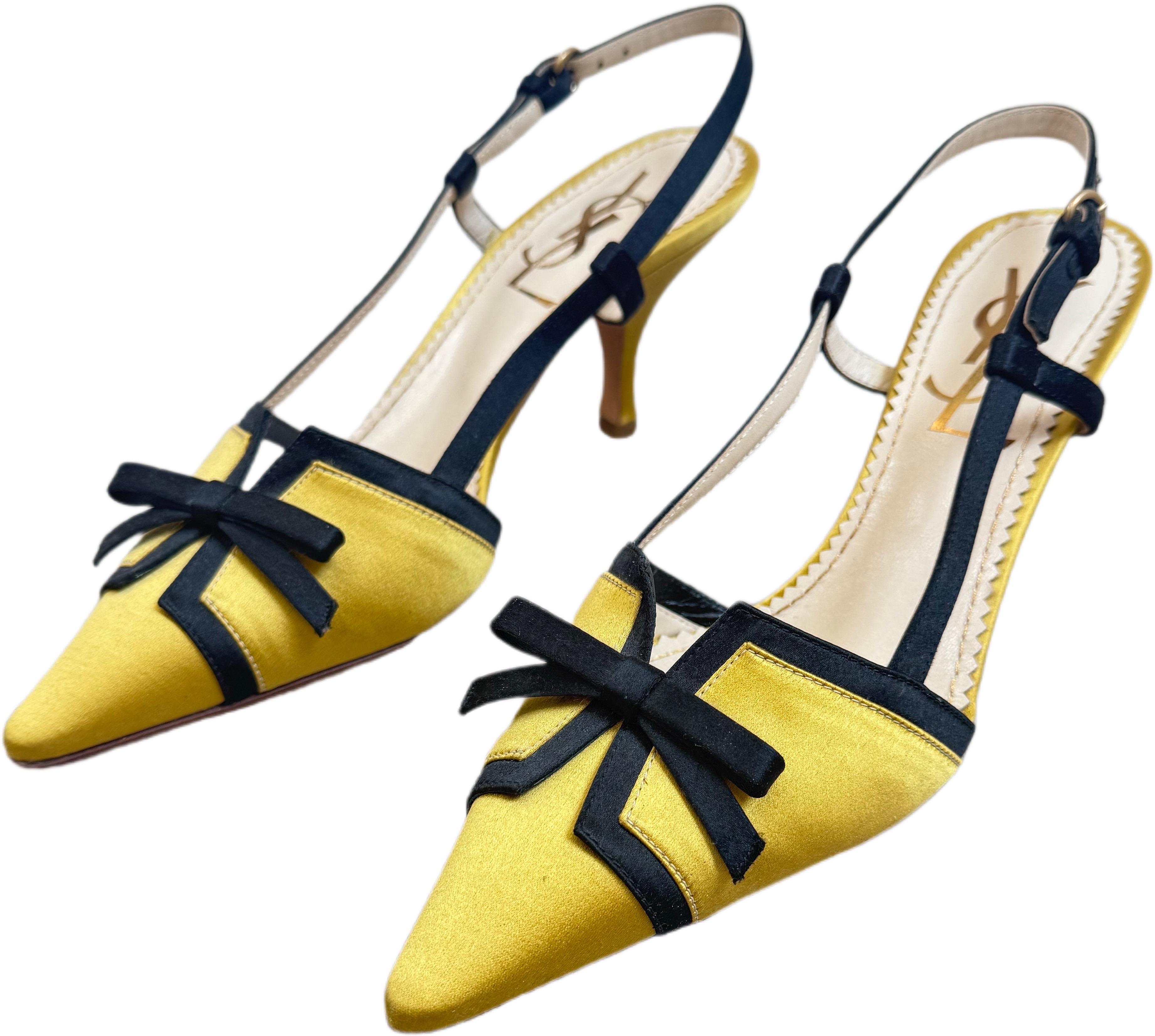 New Yves Saint Laurent by Tom Ford Fall 2002 Size 38.5 / 8.5 Corset Heels YSL en vente 3