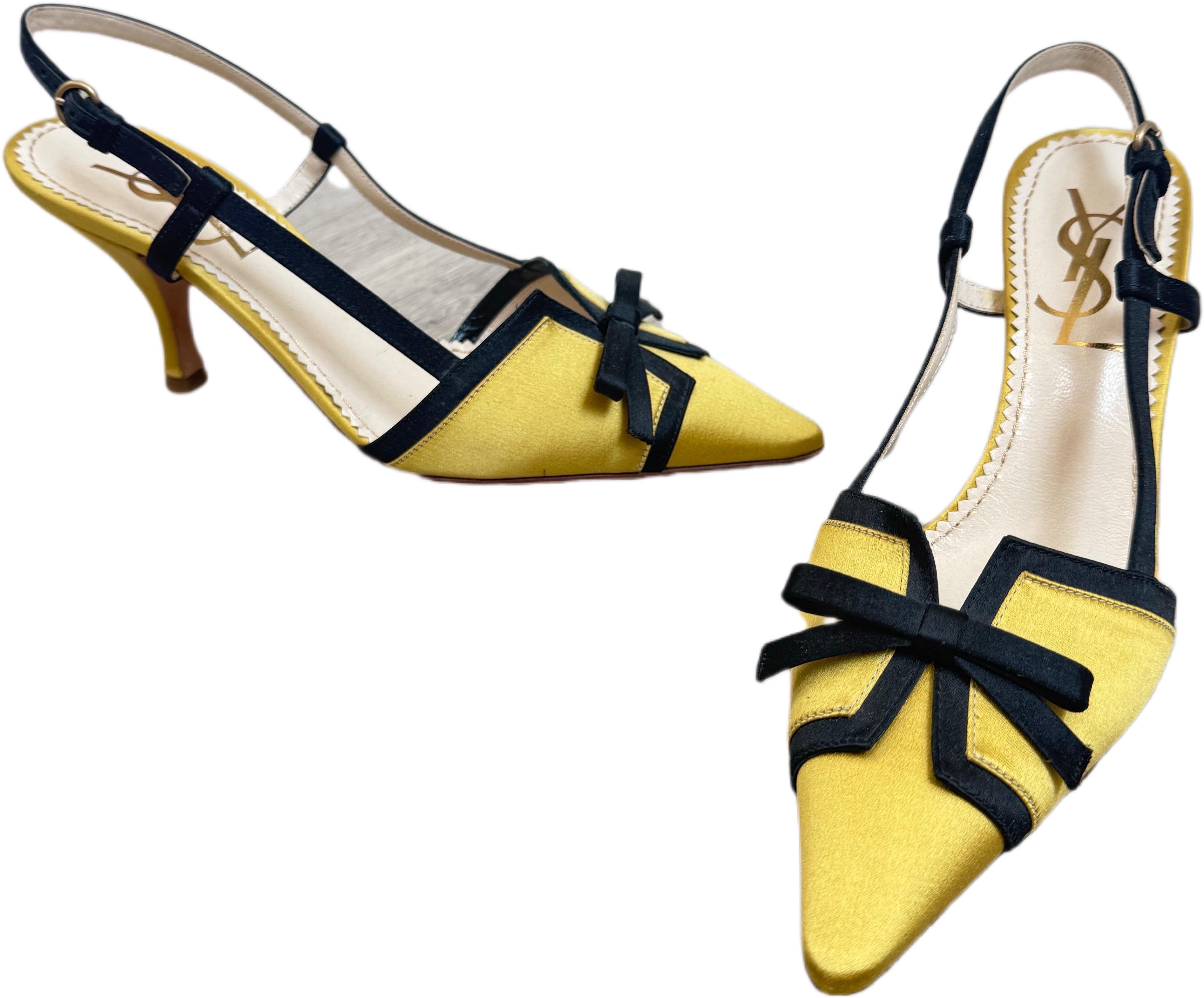 New Yves Saint Laurent by Tom Ford Fall 2002 Size 38.5 / 8.5 Corset Heels YSL en vente 7