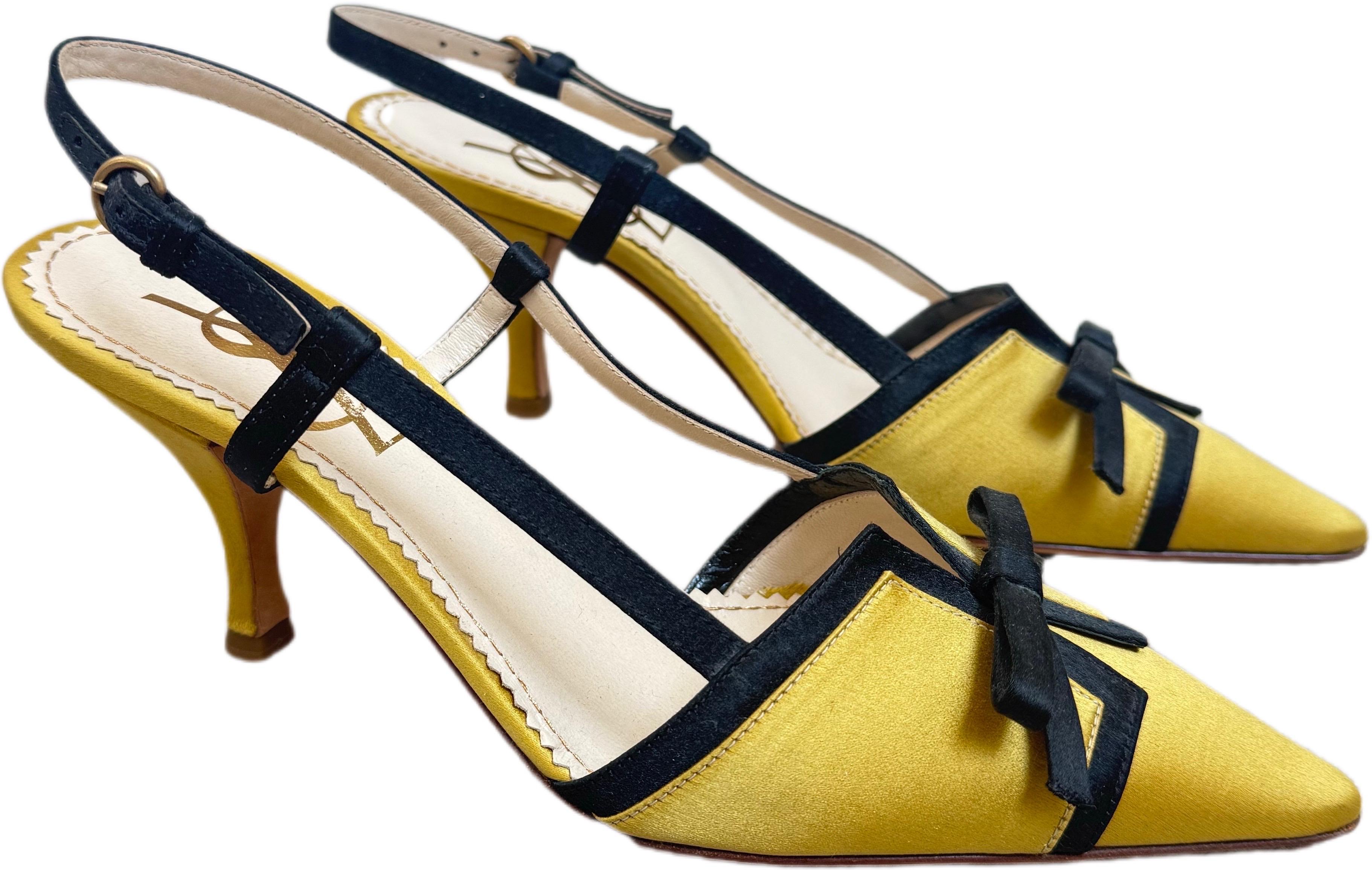 New Yves Saint Laurent by Tom Ford Fall 2002 Size 38.5 / 8.5 Corset Heels YSL en vente 6