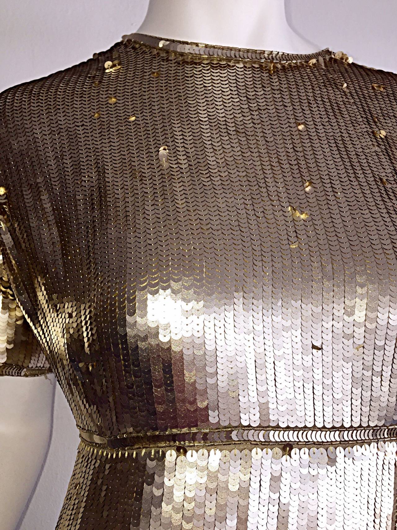 Stunning Vintage Calvin Klein Gold Sequin Cocktail Dress at 1stDibs | calvin  klein gold sequin dress, calvin klein gold dress, vintage calvin klein dress