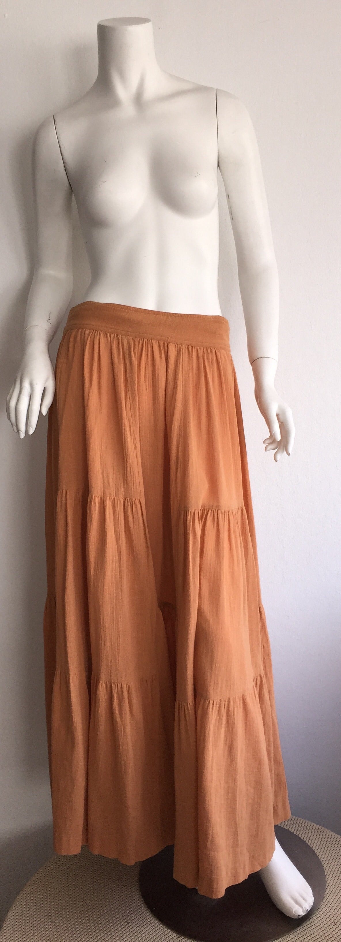 Women's Chic Vintage Cacharel Cotton Terra Cotta Patchwork French Sundress