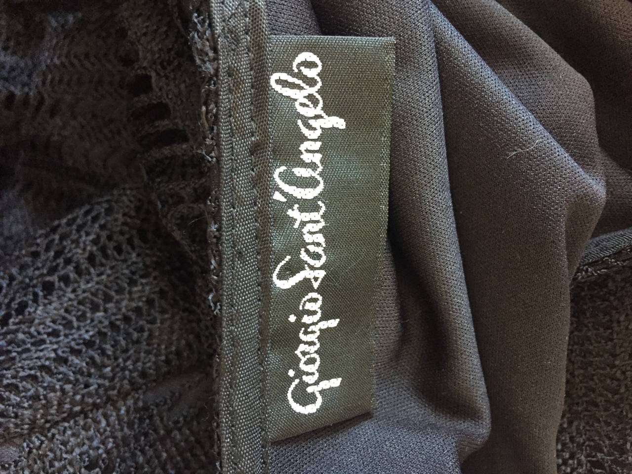Giorgio d' Sant Angelo - Robe en dentelle noire de style « Flapper » en vente 2