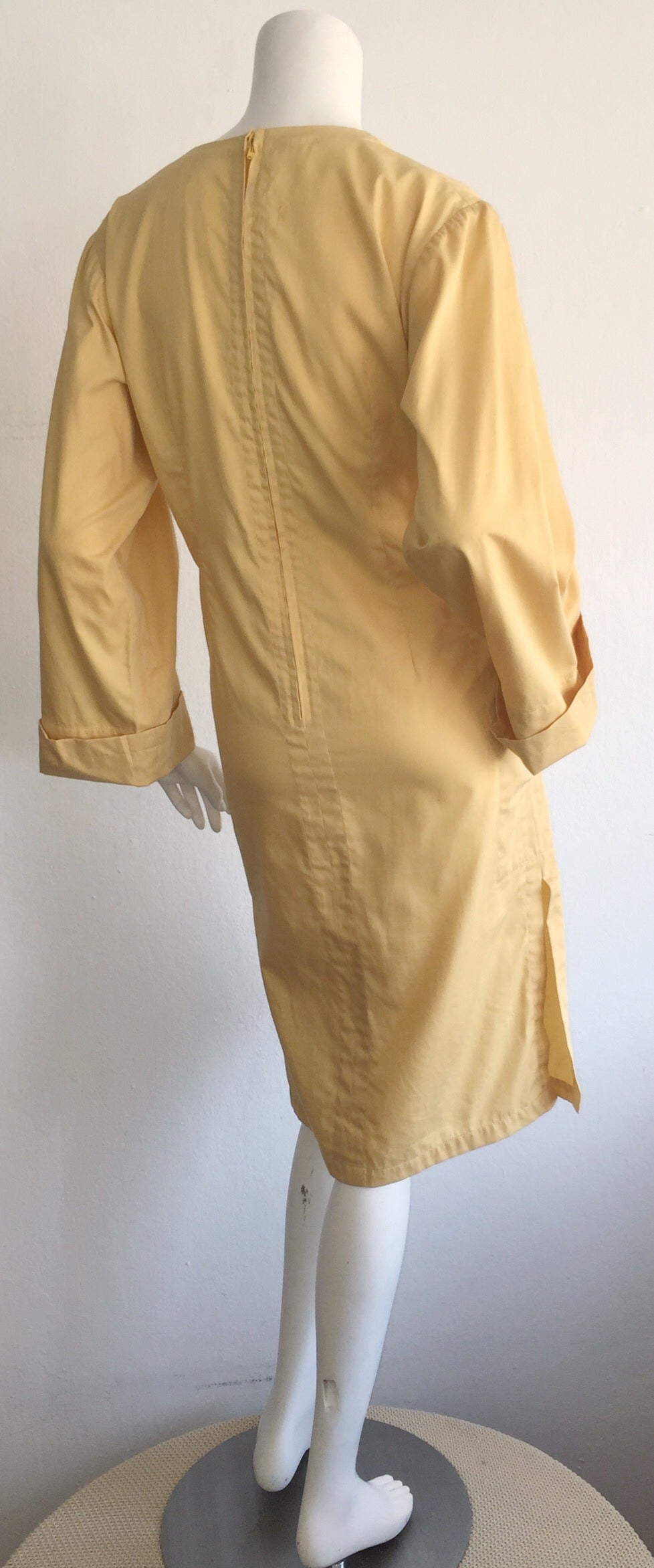 muted yellow dress