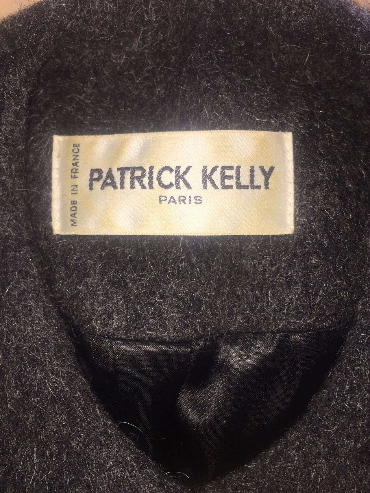 Vintage Patrick Kelly Charcoal Gray 3 - D Silver Ball Jacket at 1stDibs ...