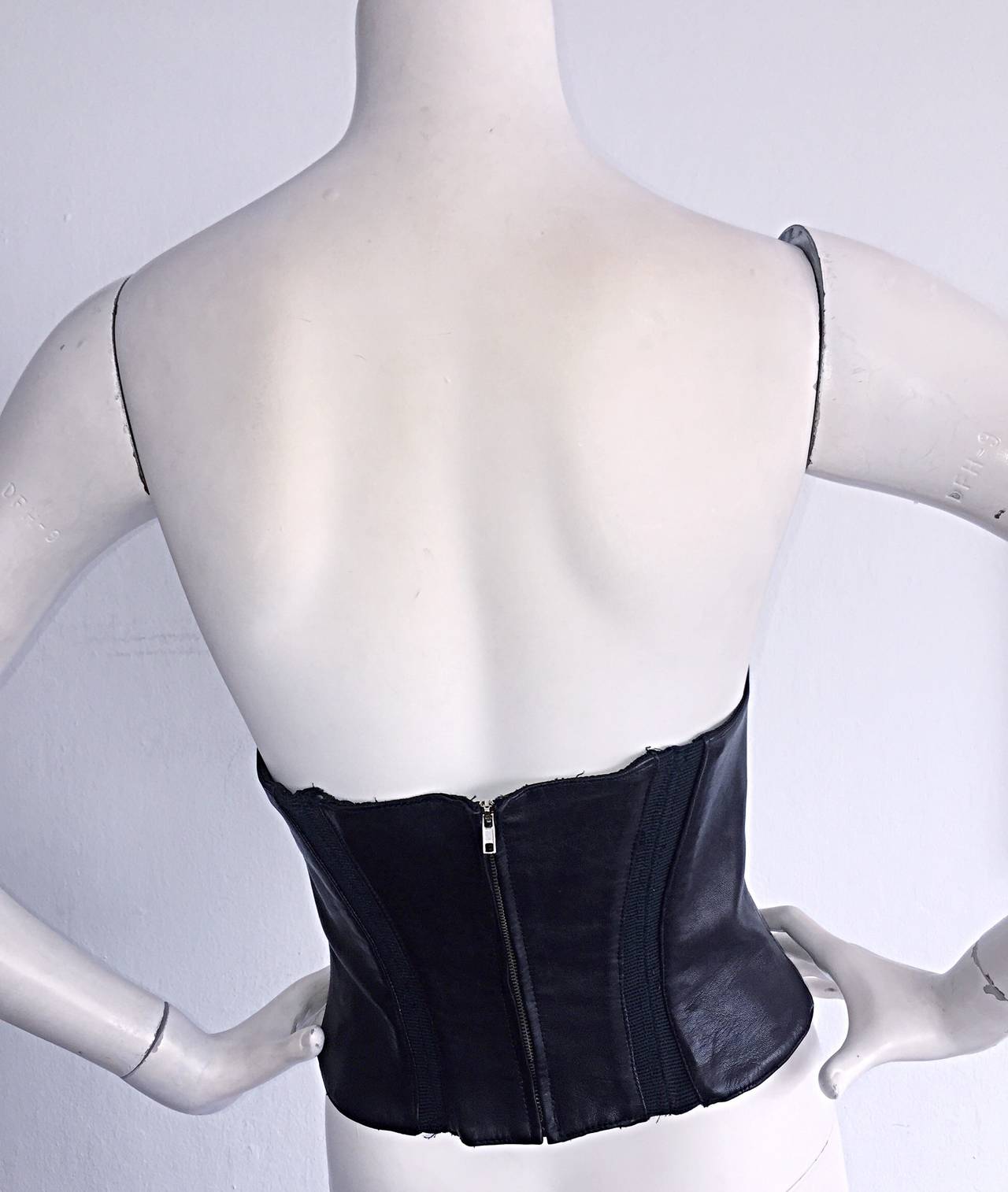 mugler bustier corset