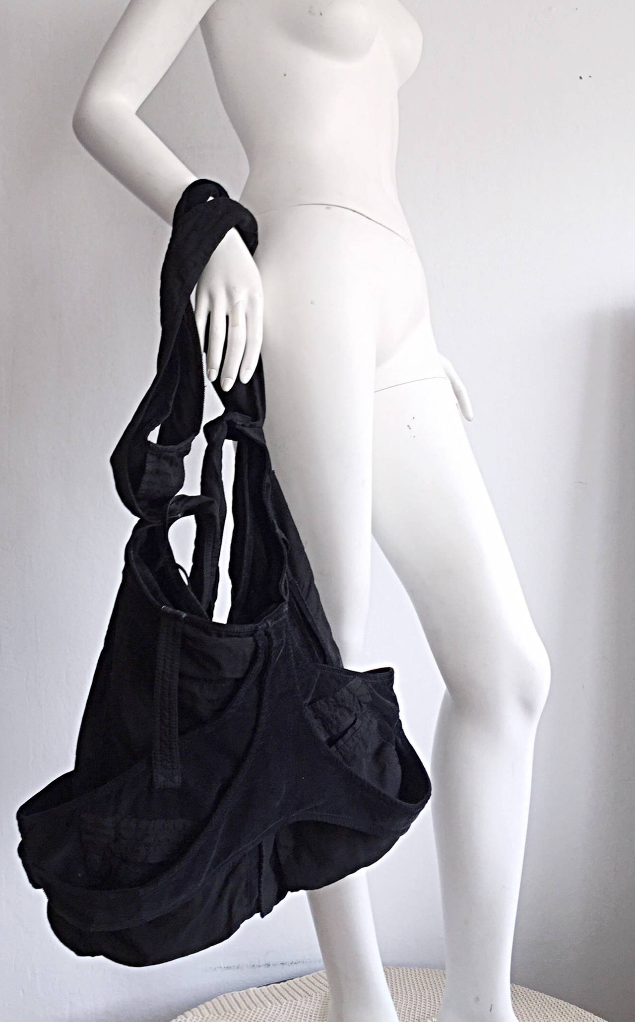 Limited Edition Balenciaga ' Matrix ' XL Black Weekender Crossbody Unisex Bag 3