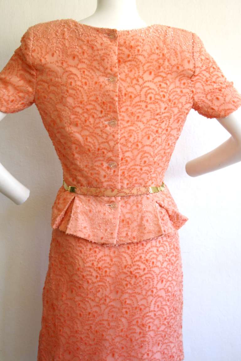 Galanos Vintage Skirt Suit w/ Belt NEW w/ Tags $4, 370 2
