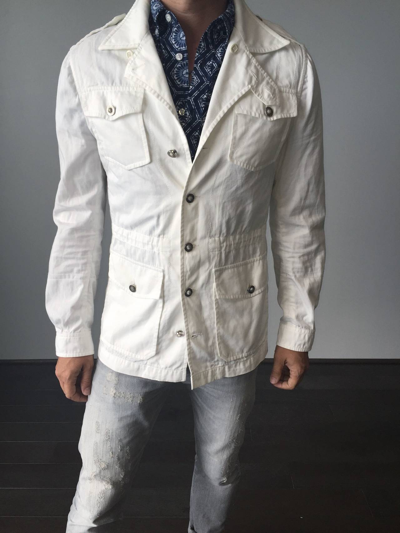 balenciaga jacket mens white