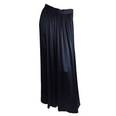  Vintage Yves Saint Laurent YSL 1970s Rive Gauche 70s Liquid Silk Maxi Skirt