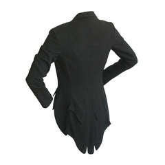 Thierry Mugler Vintage Black Tuxedo Tail Blazer Jacket