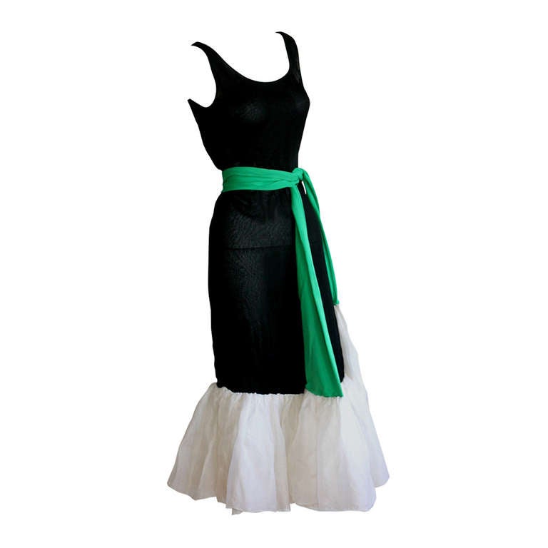 Important 1960s Vintage Pierre Cardin Clover Dress Ensemble Avant Garde