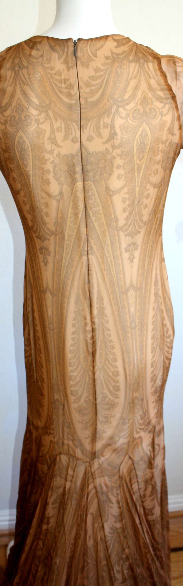Bill Blass Vintage Gown Original Runway Sample w/ Dramatic Train 3