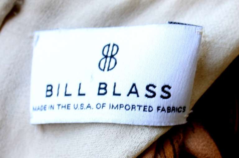 Bill Blass Vintage Gown Original Runway Sample w/ Dramatic Train In Excellent Condition In San Diego, CA